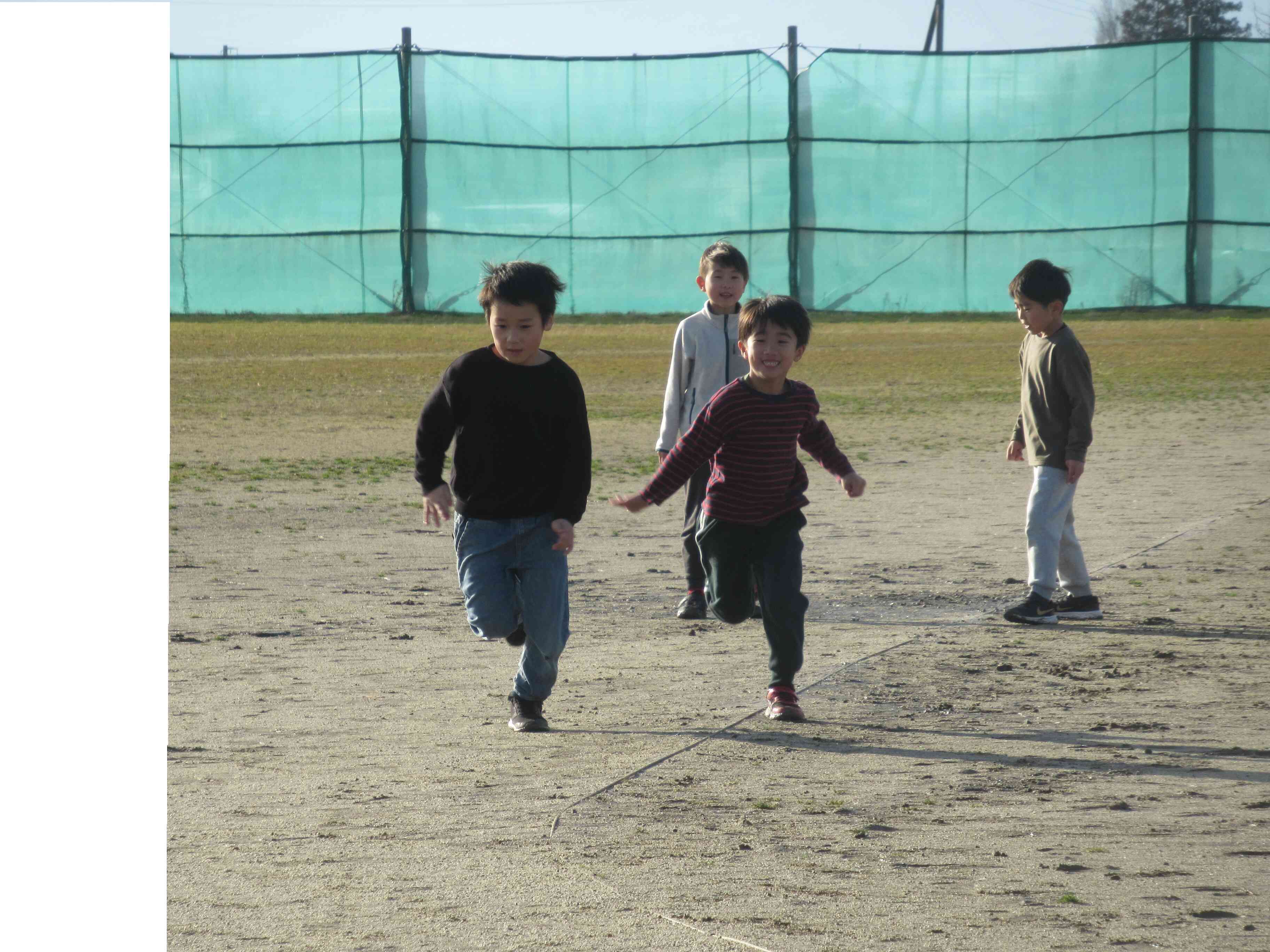 「よーいどん。」