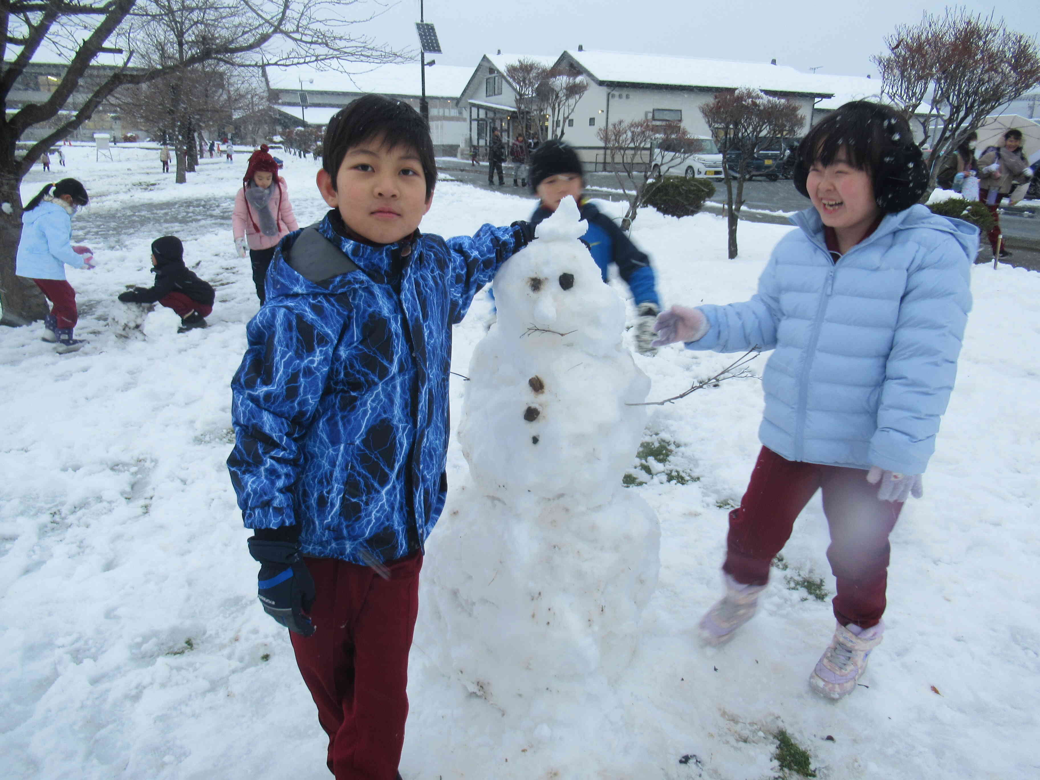 雪だるま完成！