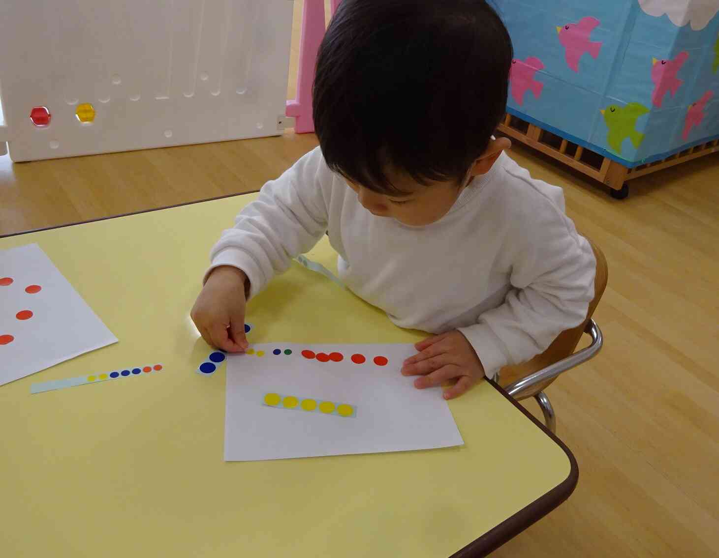 じょうずに貼れていますね