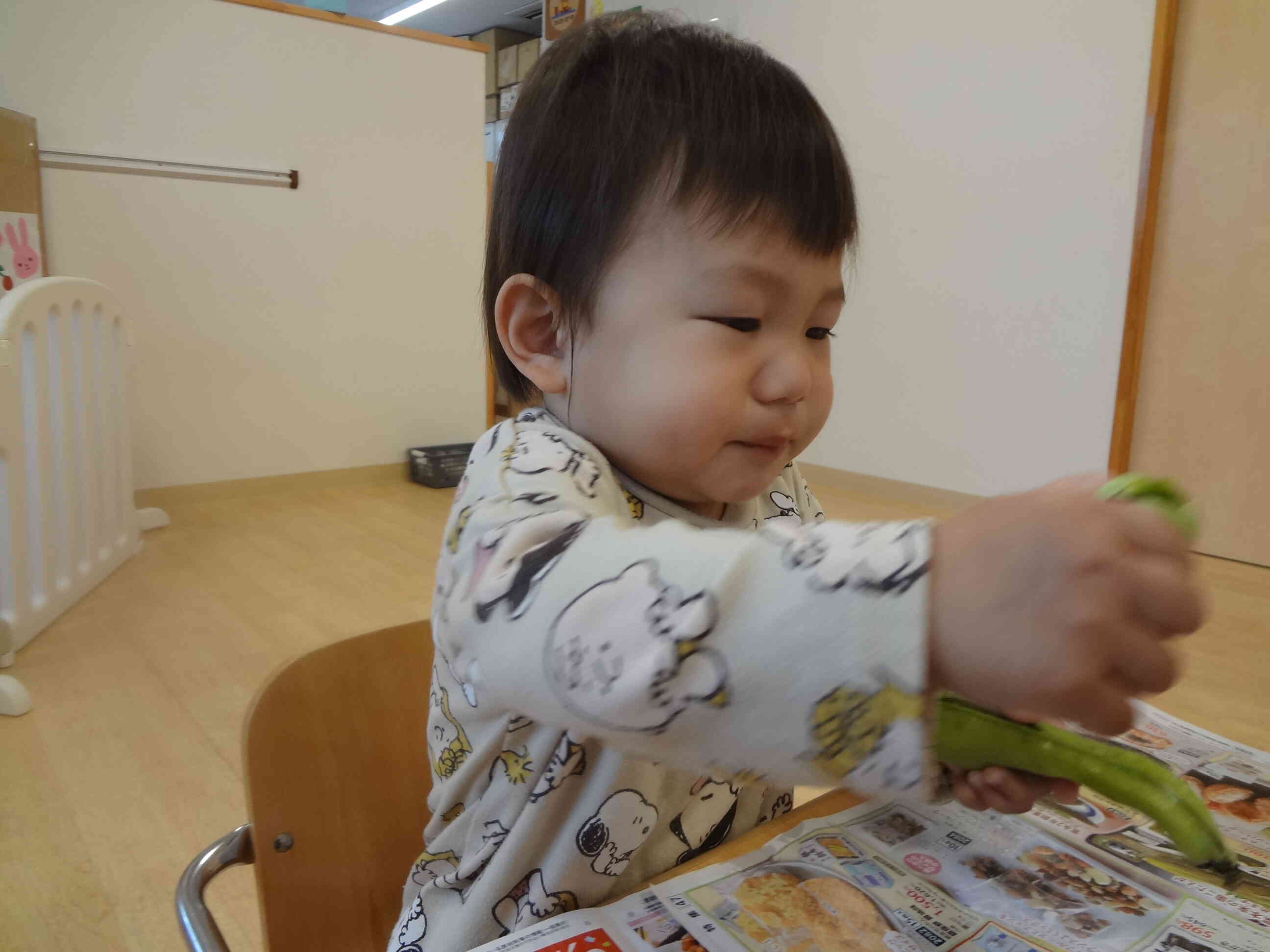 真剣な表情で取り組みかわいいですね！