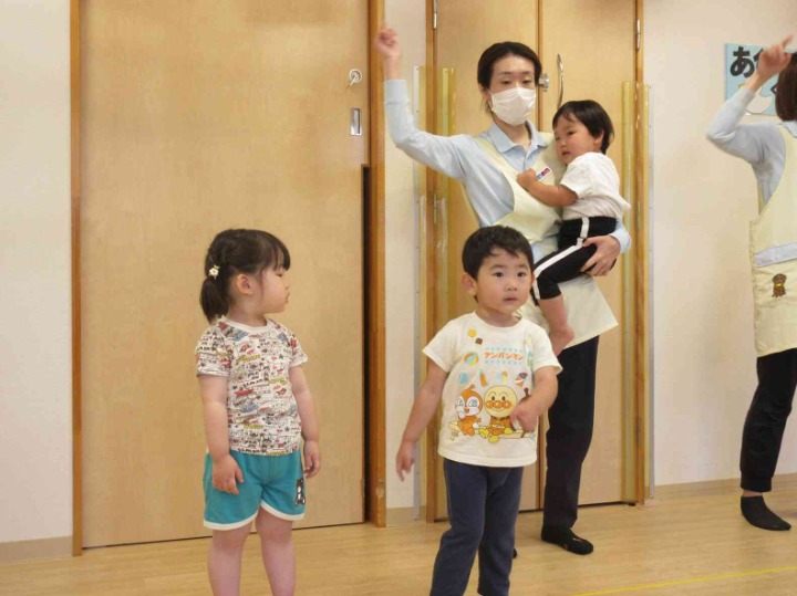 準備体操もしっかりと行い準備バッチリです★