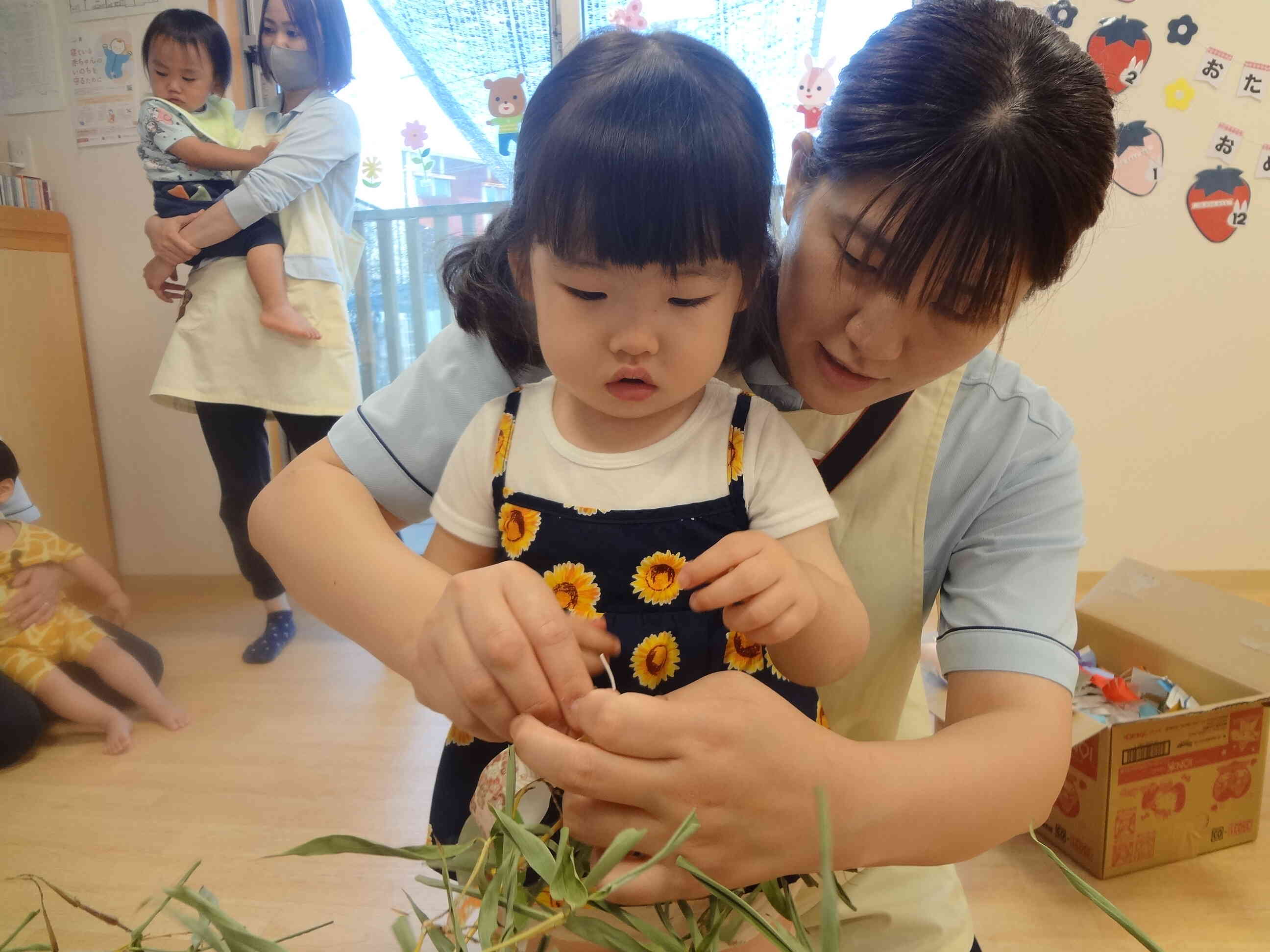 上手に結べるかな？？