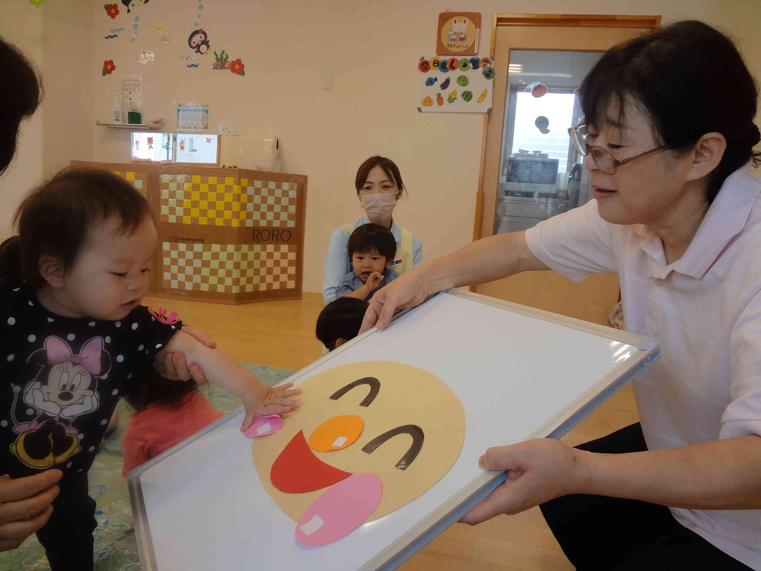 smileの顔上手に貼れましたね＾＾