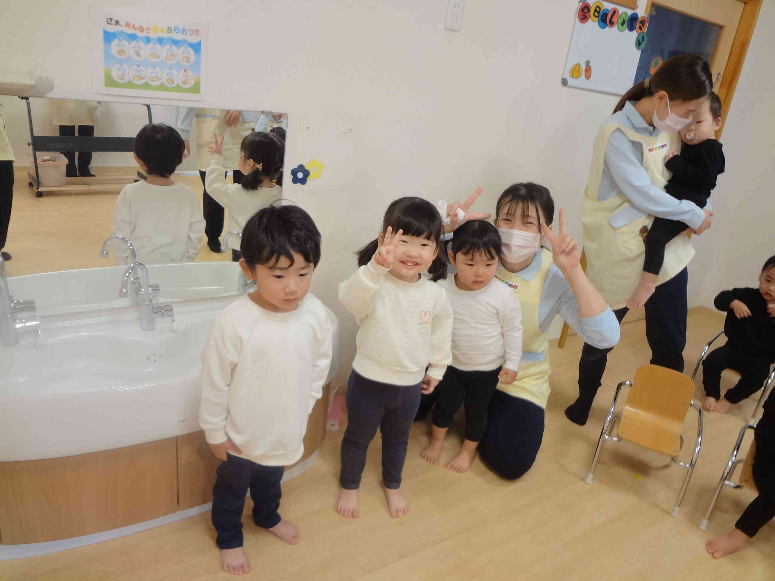 本番直前の写真です♡