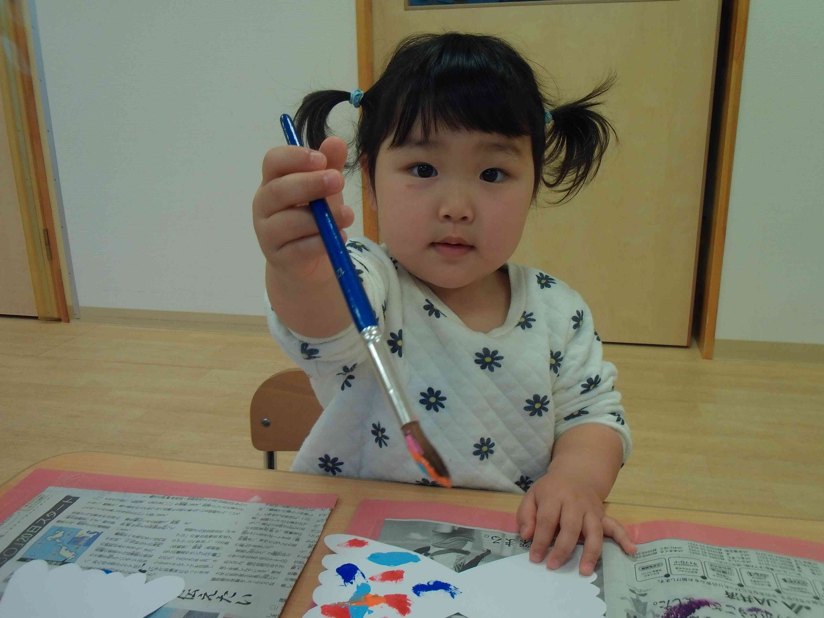 絵の具を使ったよ！