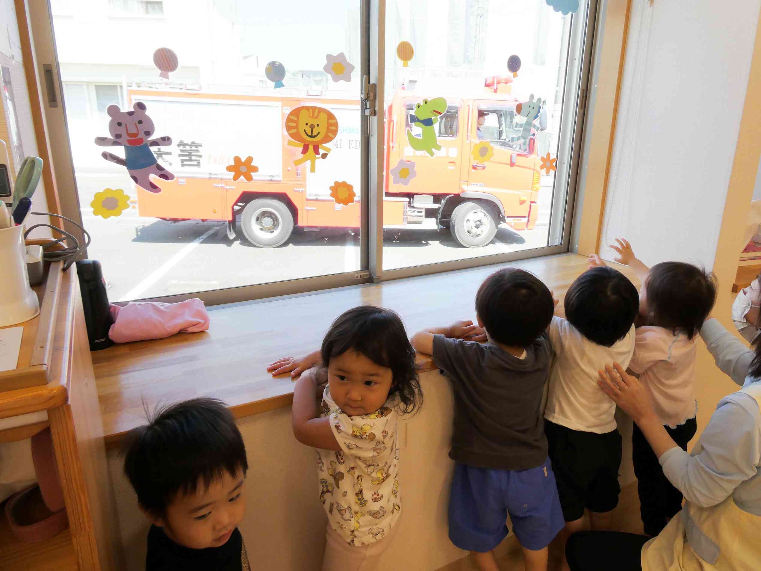 消防車見学☆