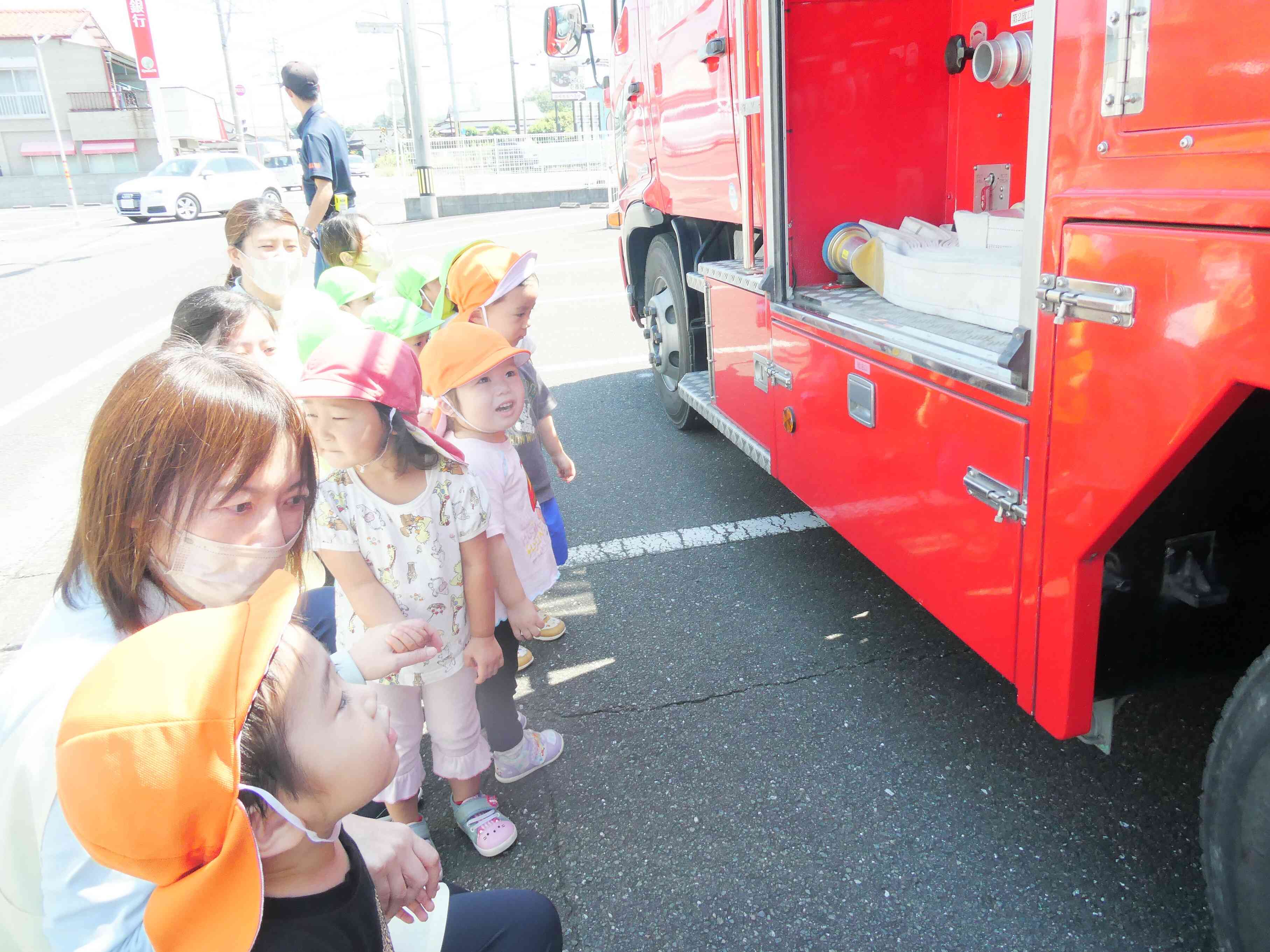 消防車の見学☆