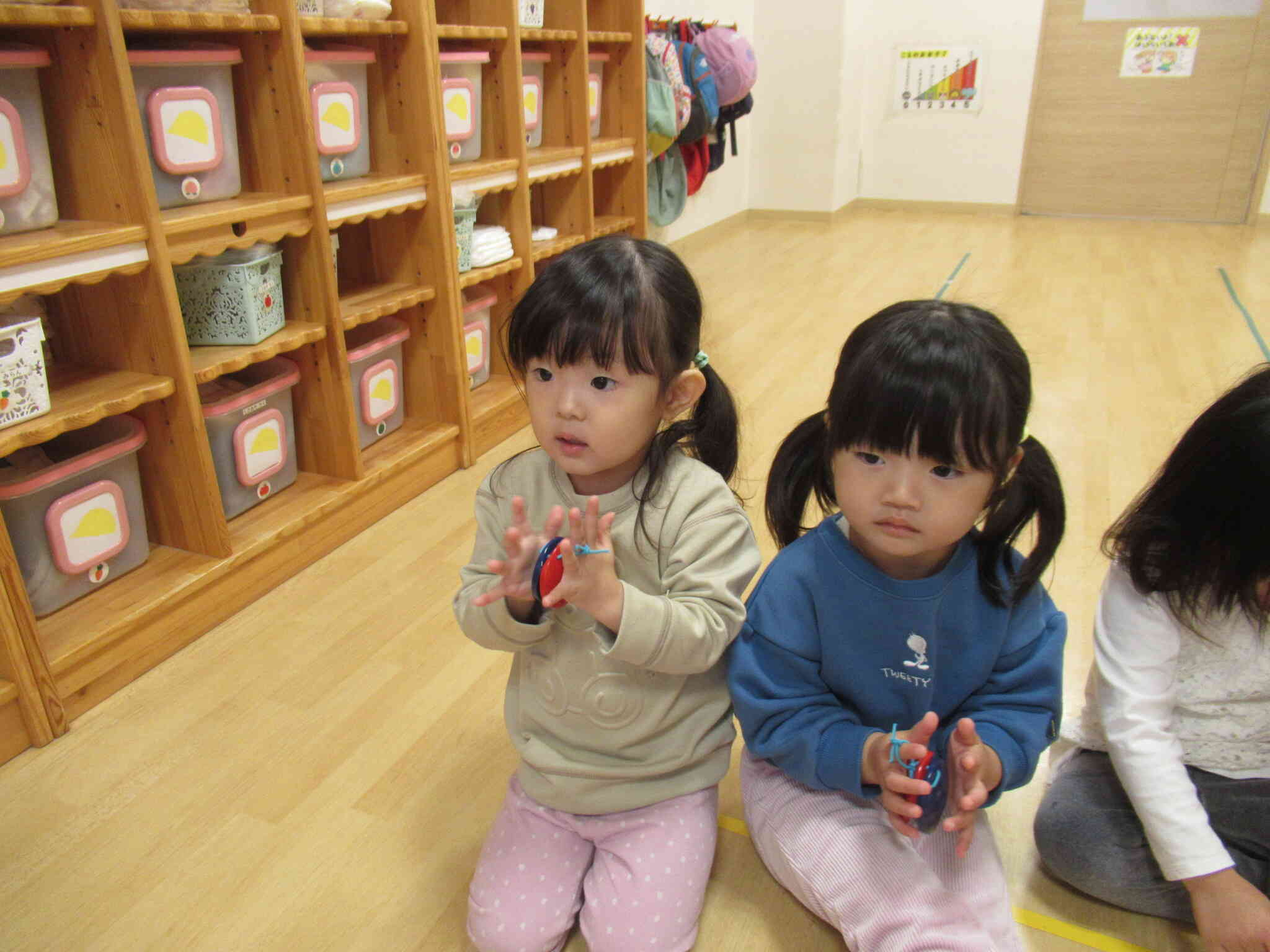 曲に合わせて…