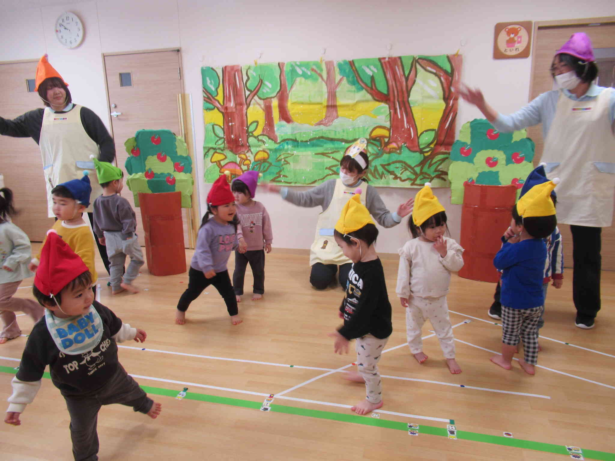 生活発表会リハーサル　ひよこ・あひる・うさぎ組