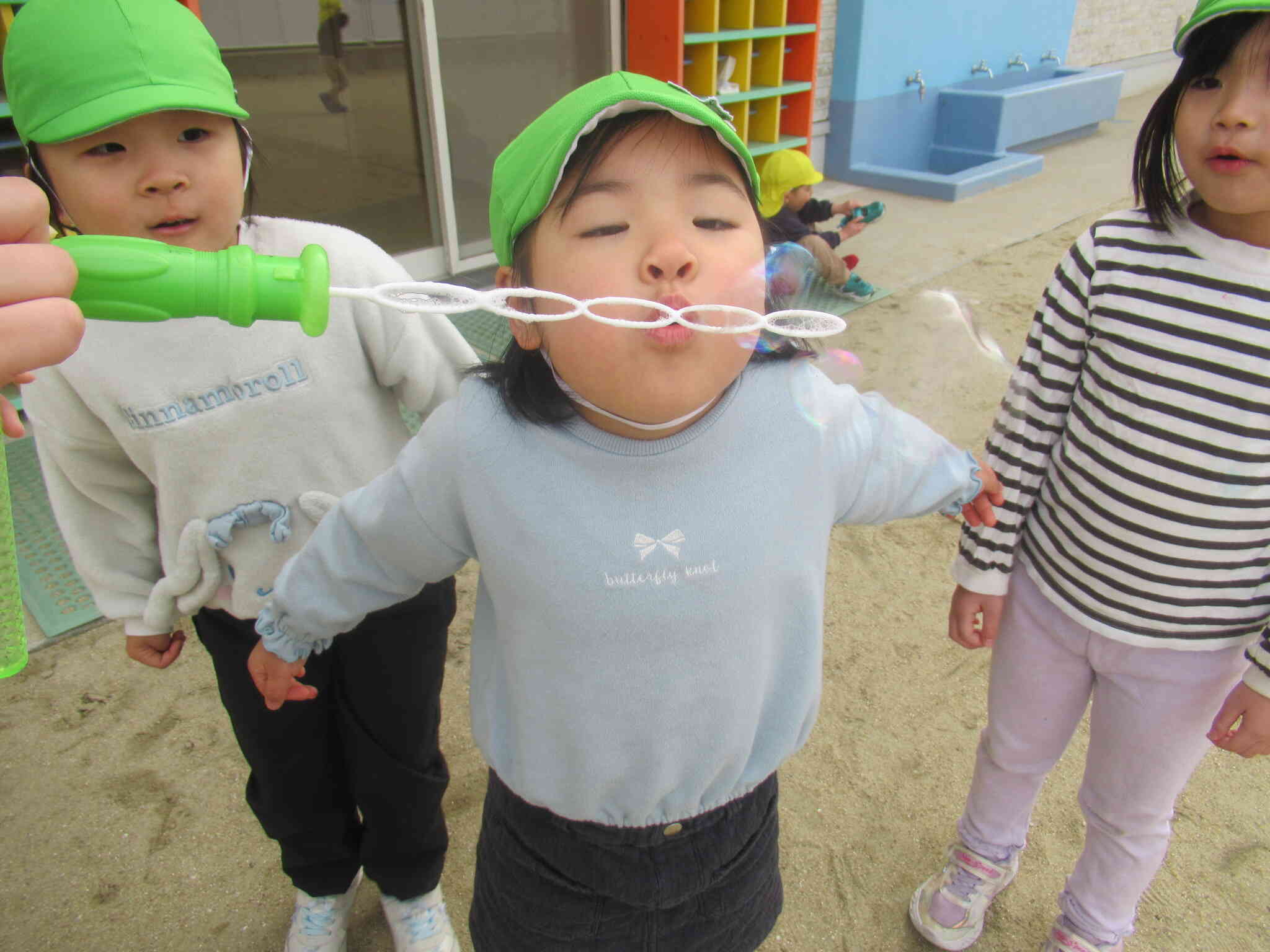 シャボン玉　お外遊び　ぱんだ組