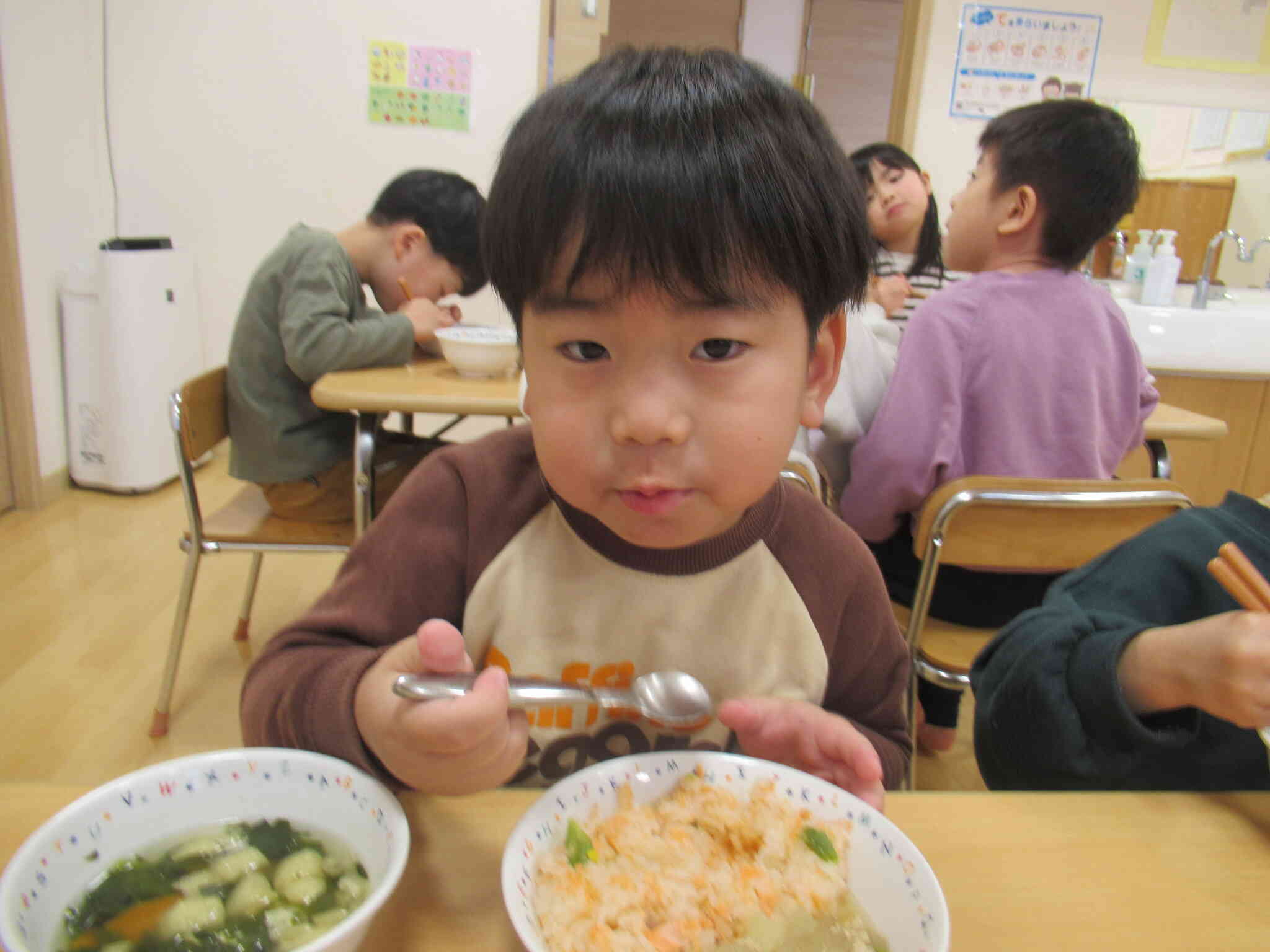 遊んだ後はお腹が空いたね