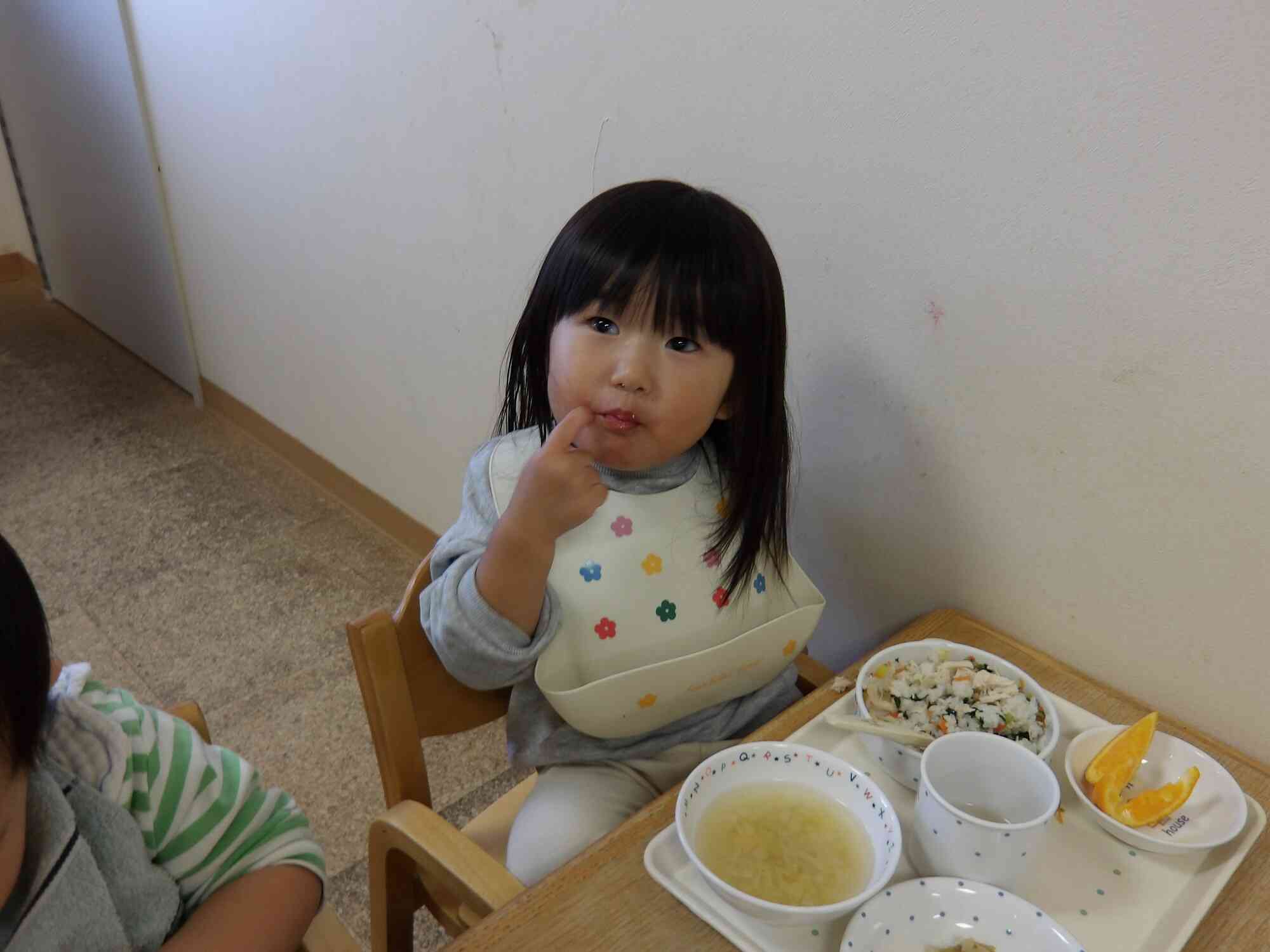 1歳児クラスで『美味しい～』と食べてくれました。