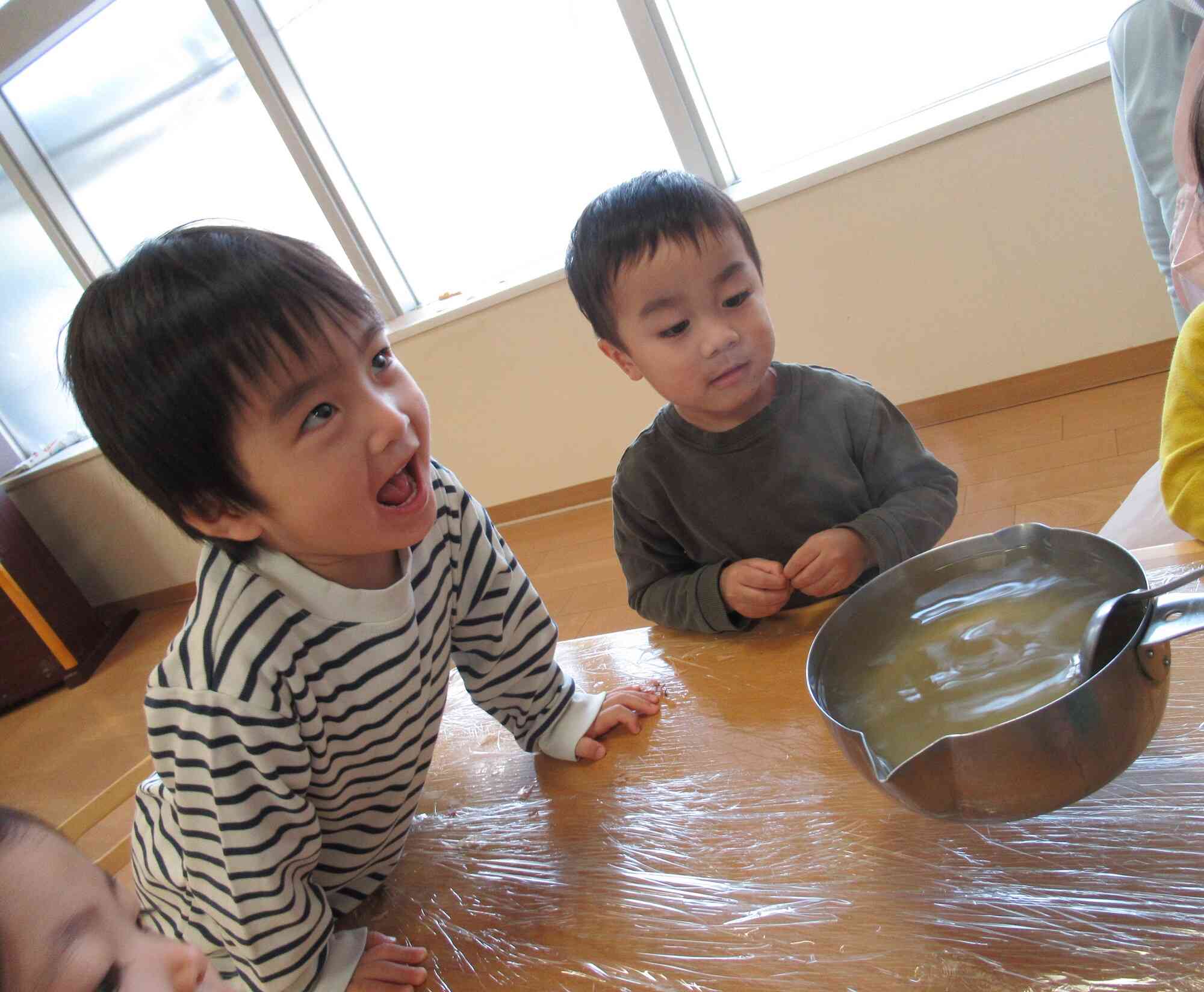 目の前でだしをとってるところ見たんだ☆