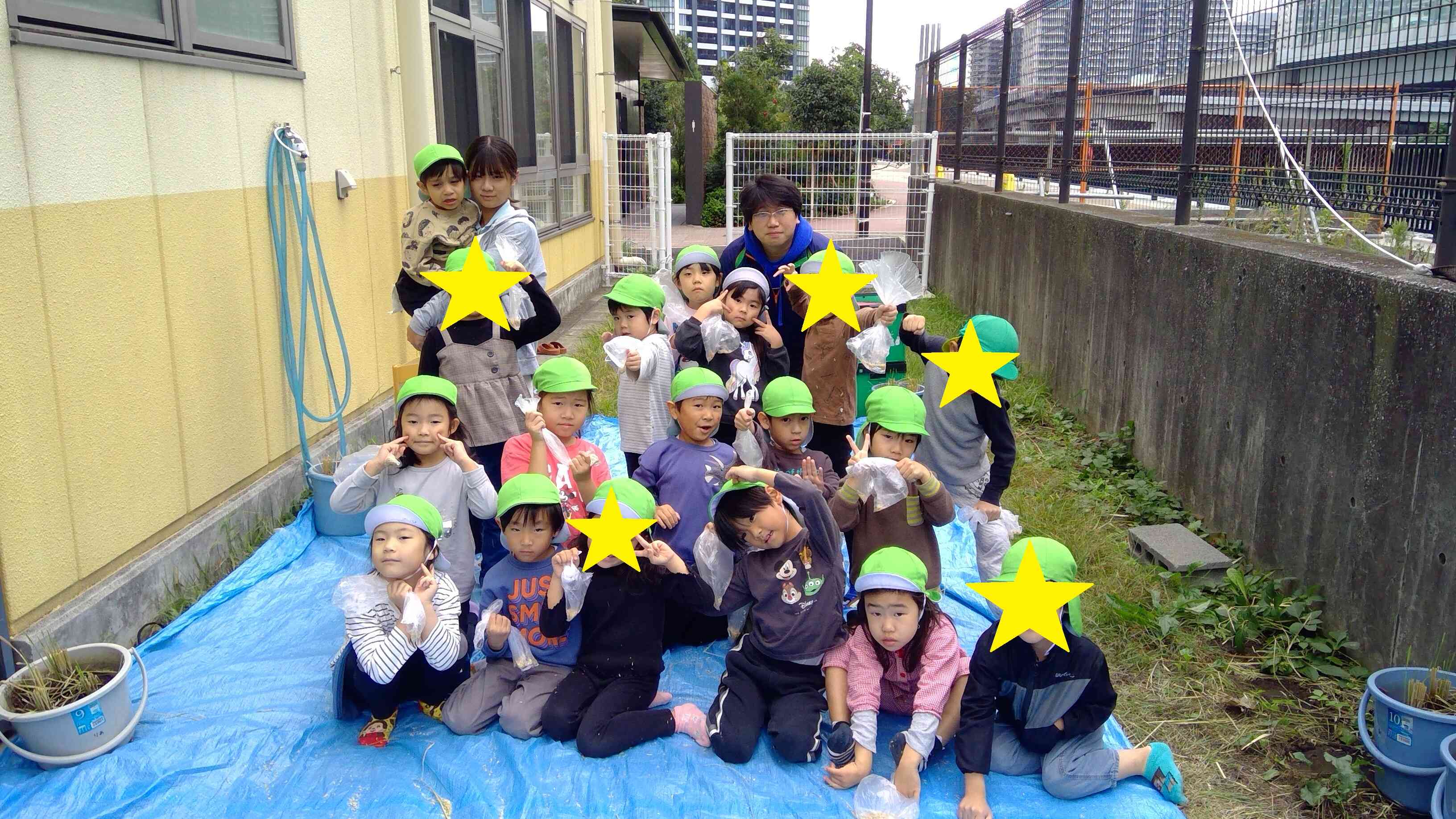 お米はみんな、家にもってかえりました!楽しかったね!