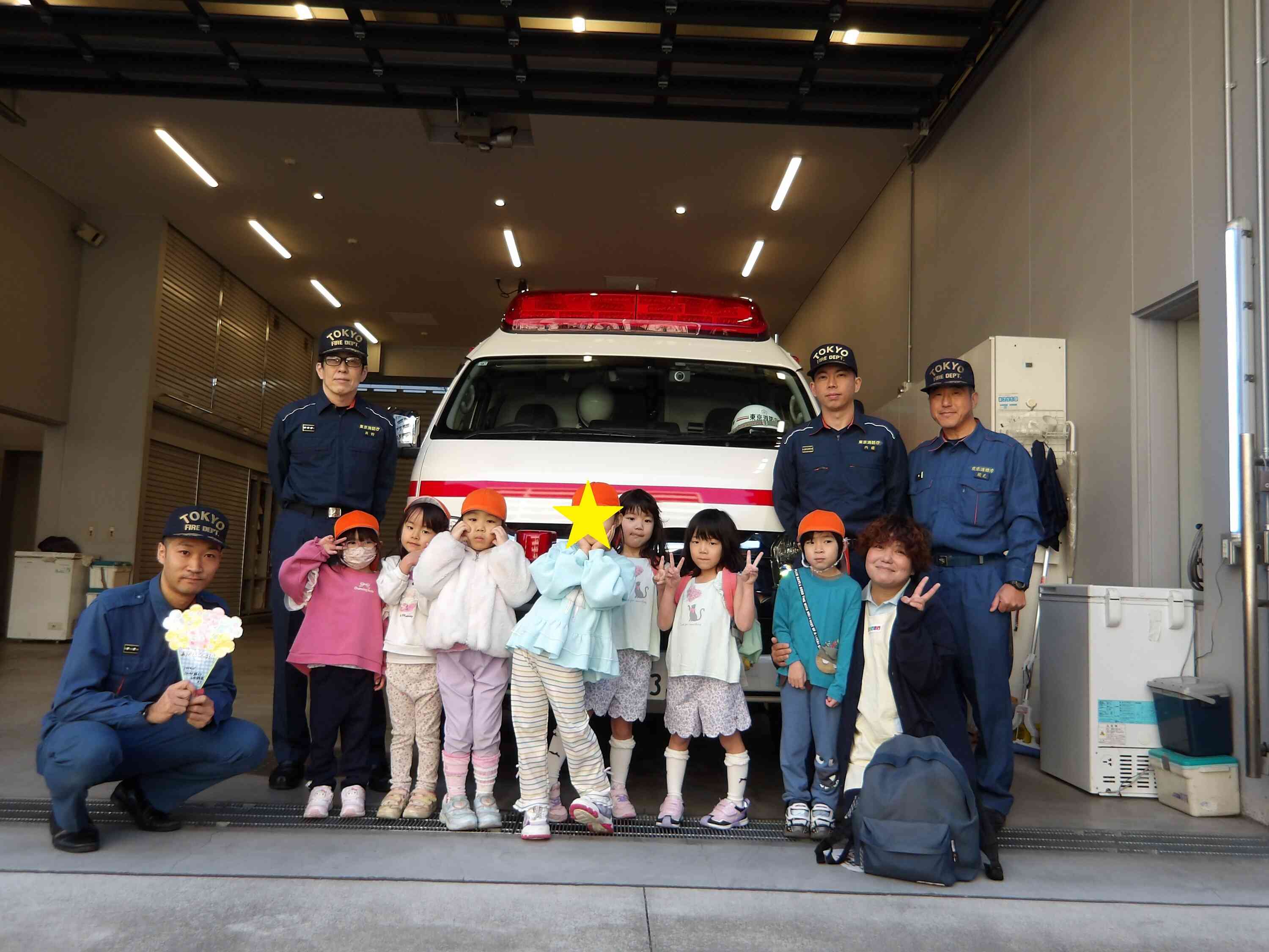 救急車と一緒に！