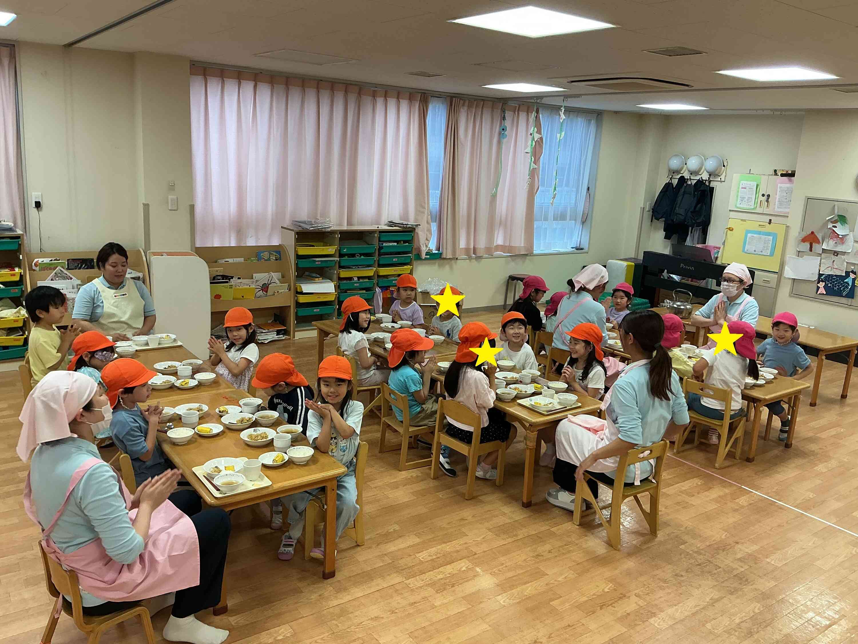 おいしかったね！たのしい給食の時間だったね！