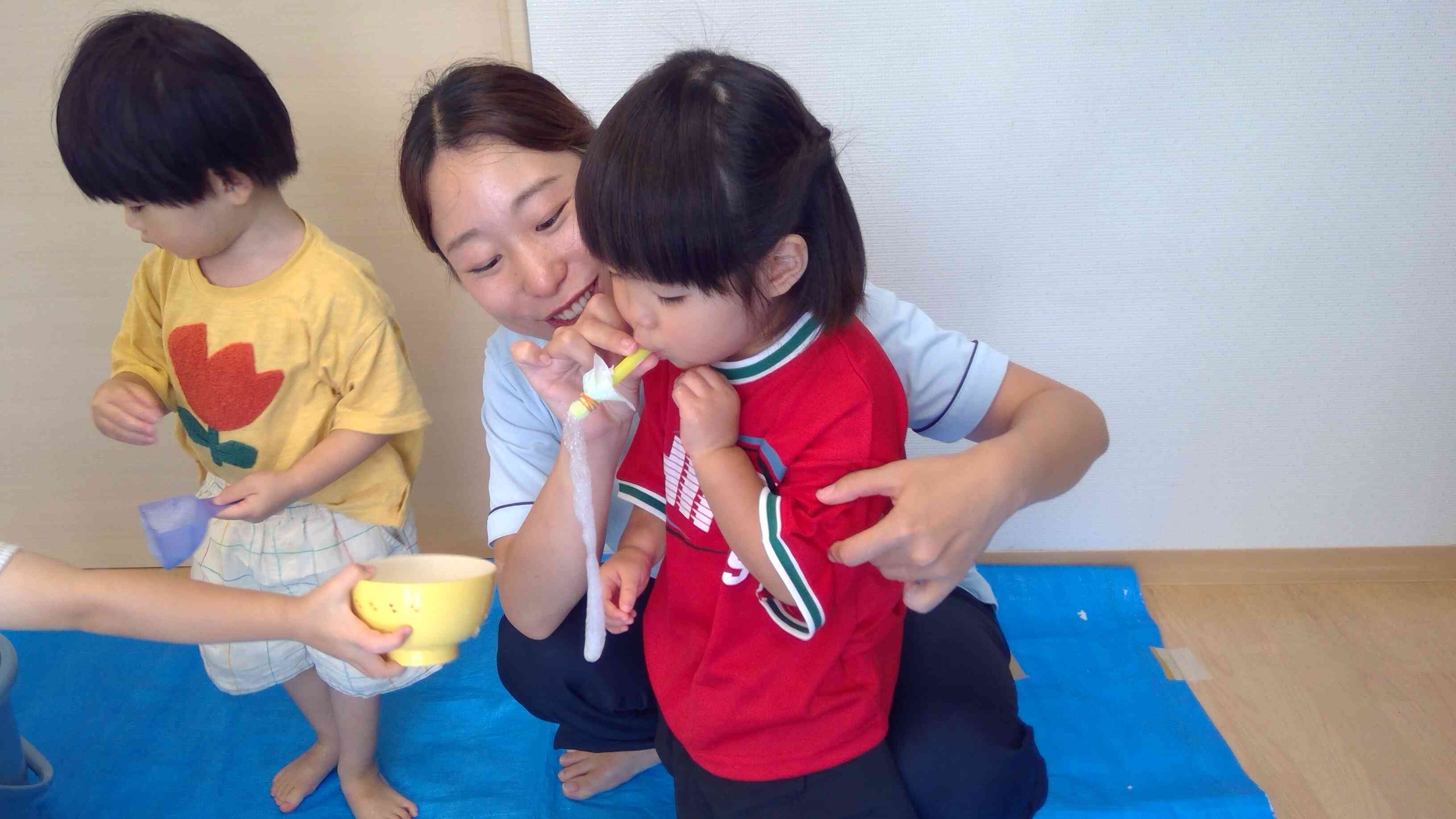 泡ができた!