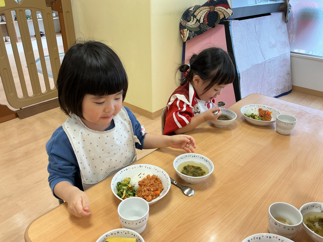 美味しそう⭐︎みんなパクパク食べていました！