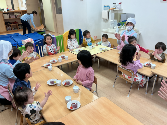 15時おやつは全員で！