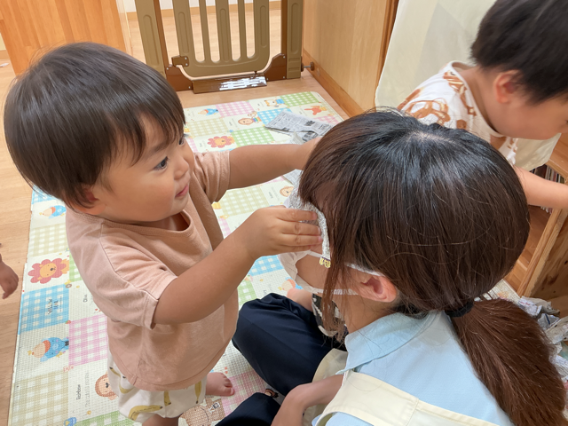 先生にもしてあげるね！