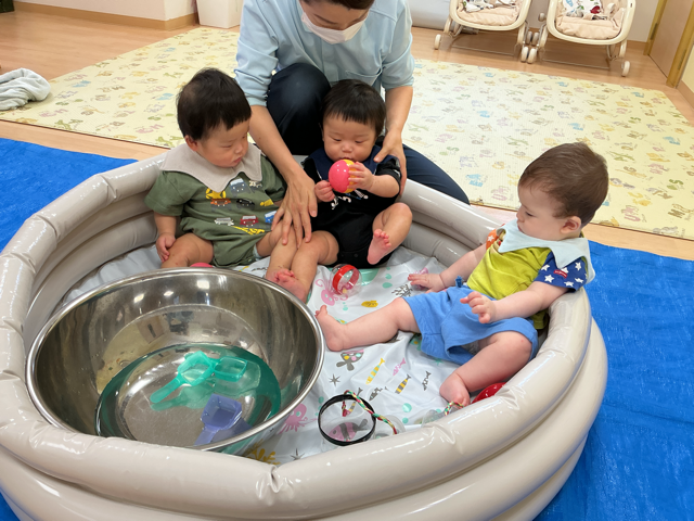 いよいよ水あそび！