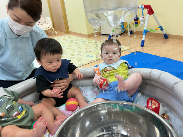 水が流れているね！