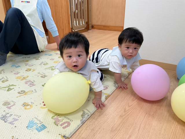 風船あそび！