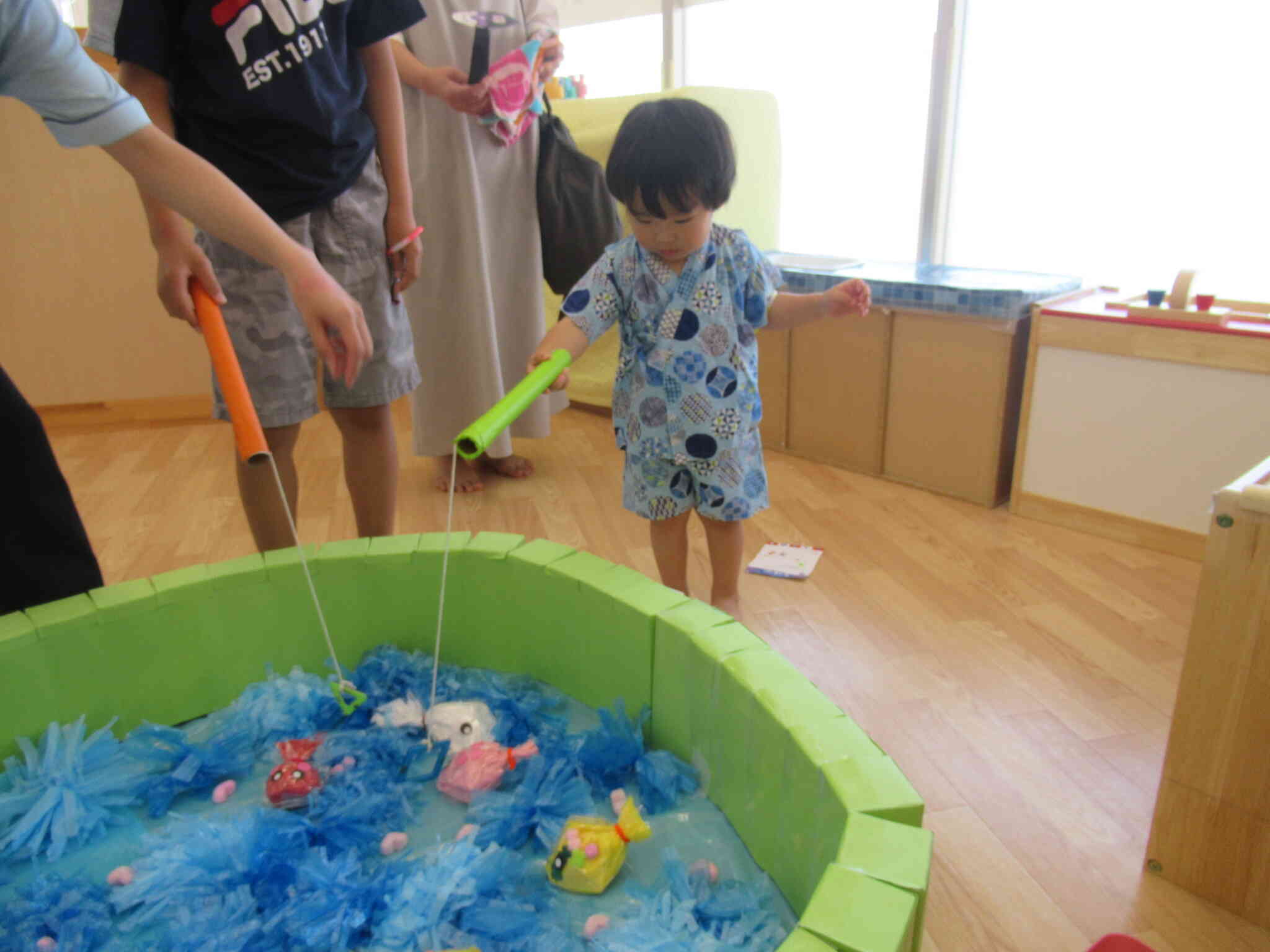 魚釣りに挑戦☆