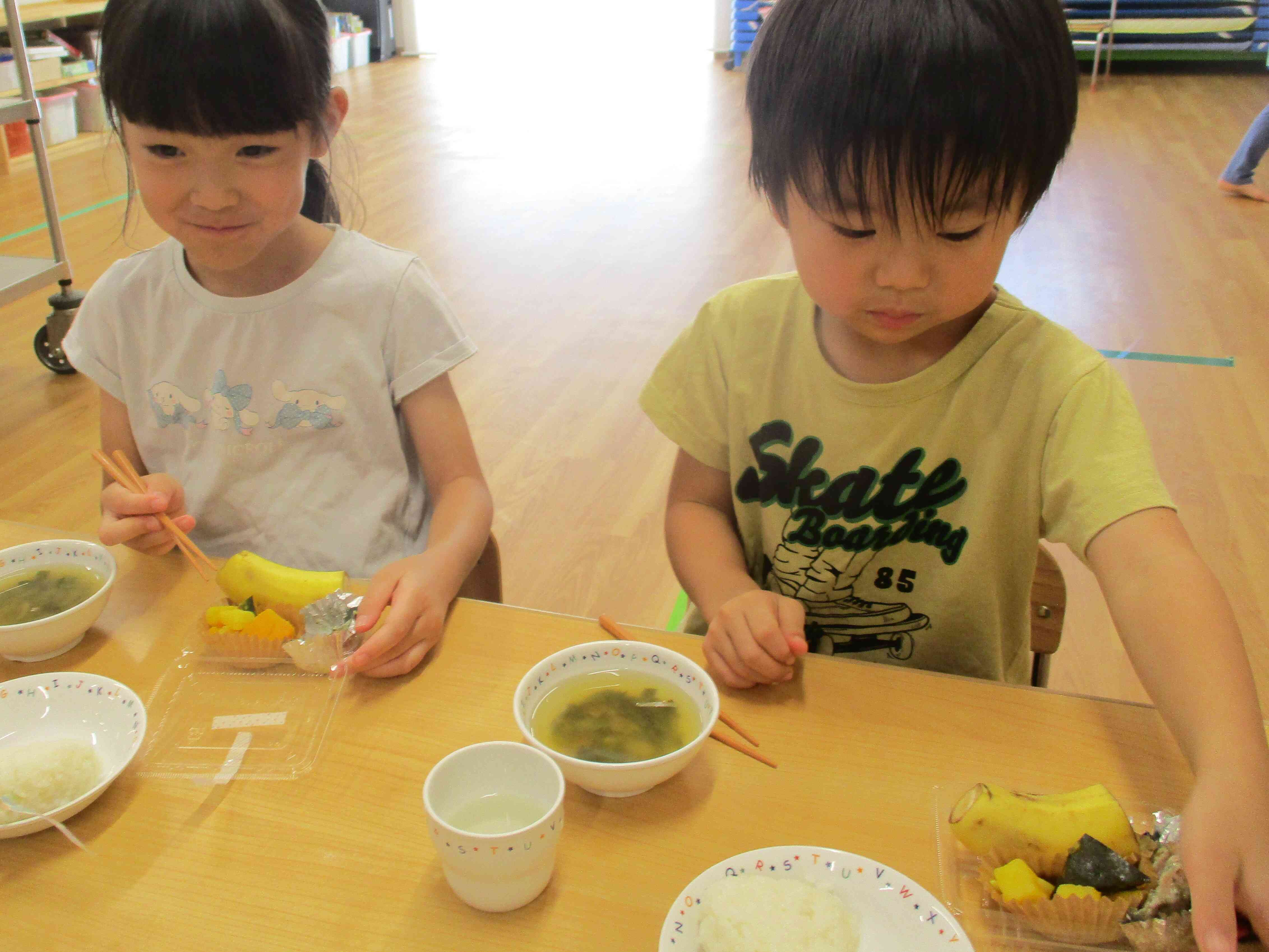 5歳児・きりん組さんも嬉しそう！！