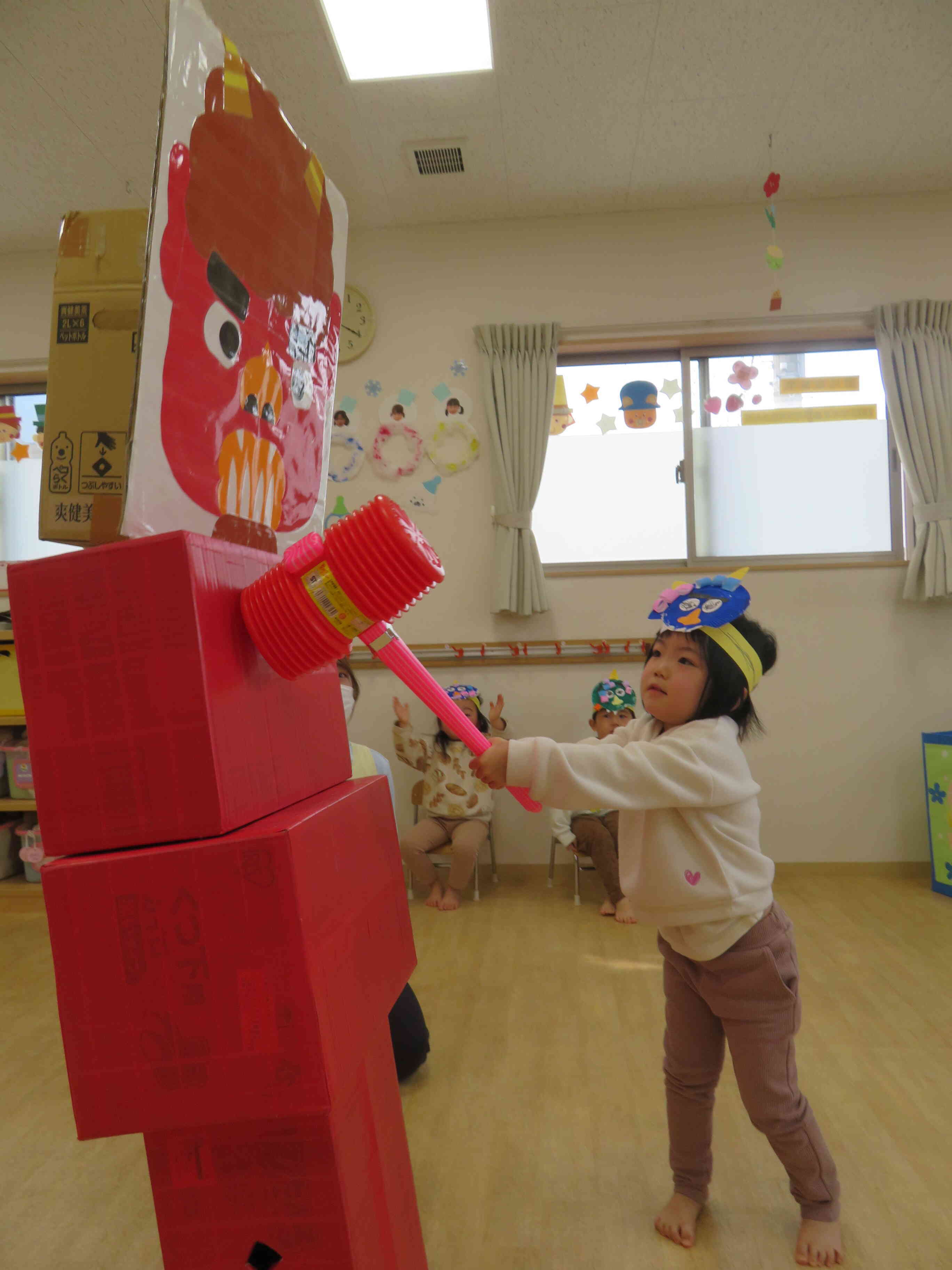 ♪鬼のパンツはいいパンツ～♪楽しい豆まき行事｜ニチイキッズ加古川