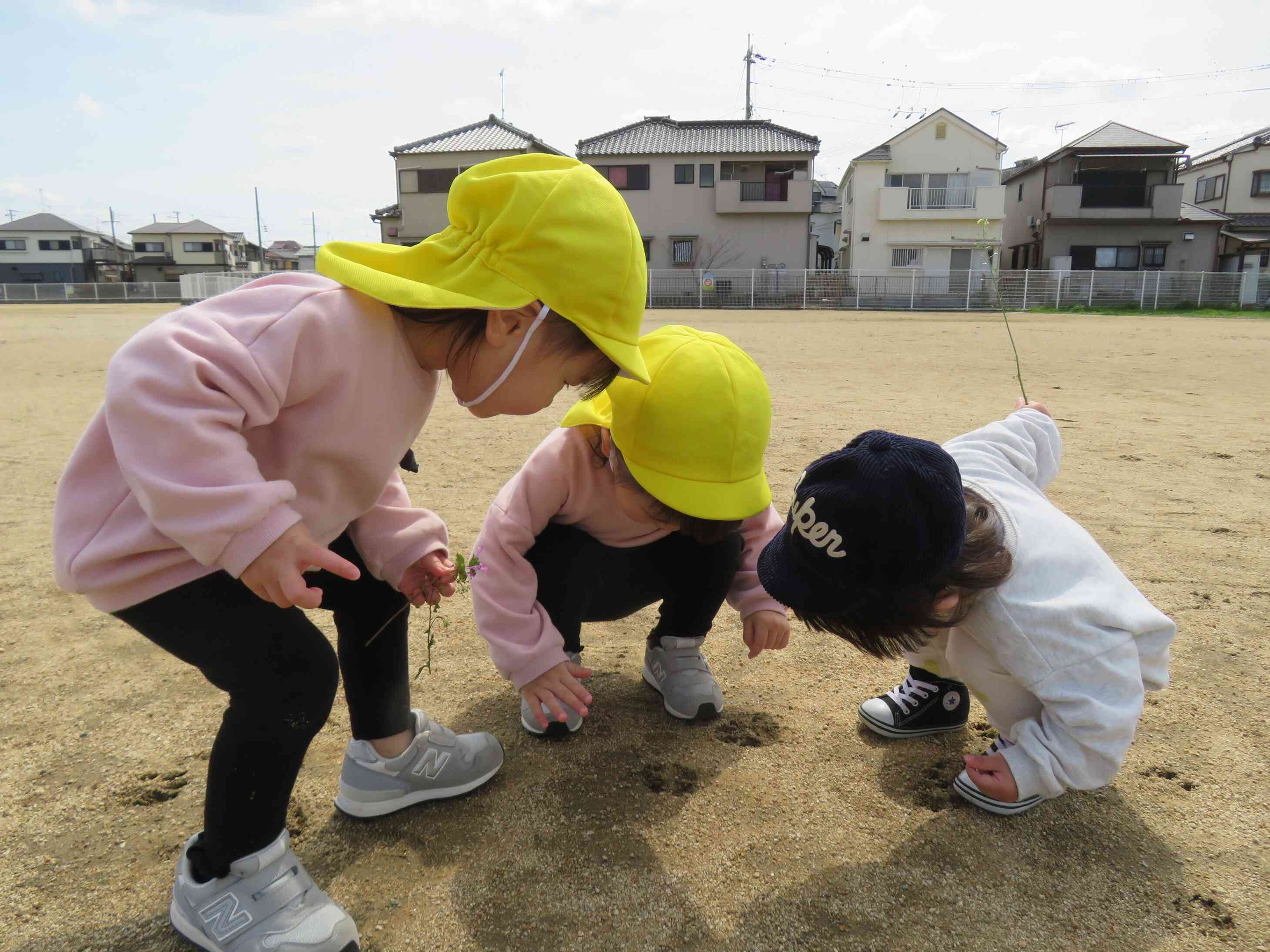 「なになに?!」わんわんの足跡を見つけたよ☆
