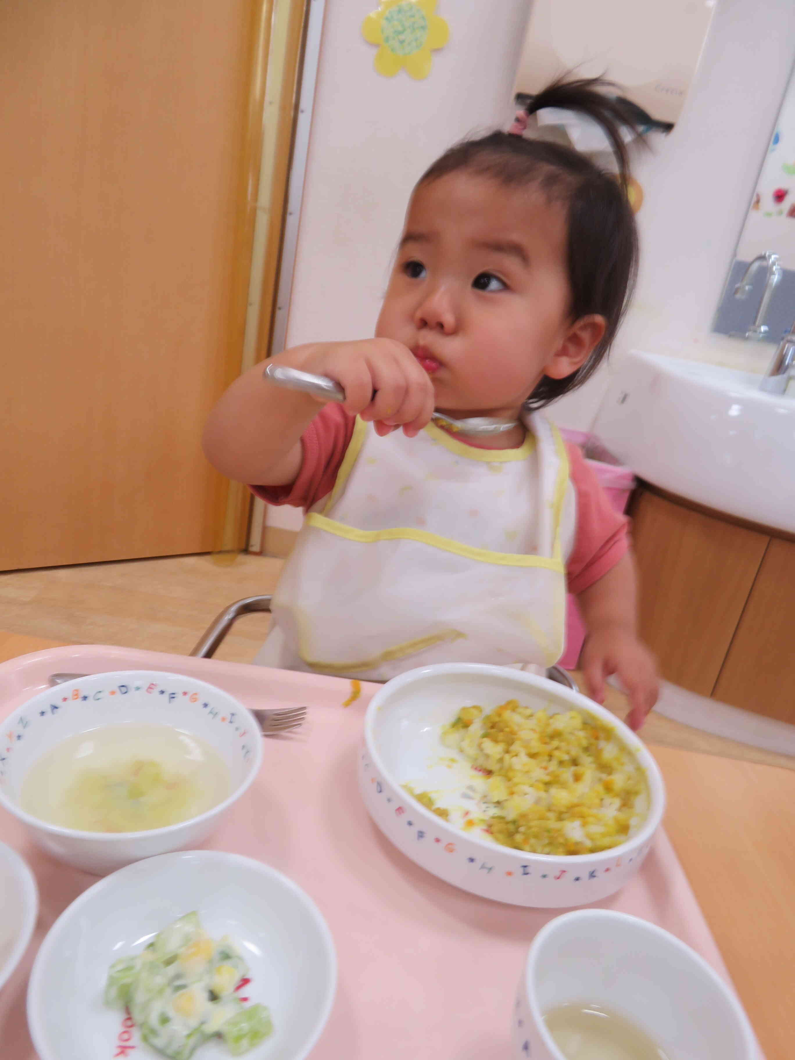 苦手なメニューも言葉がけひとつで頑張れるんです♪