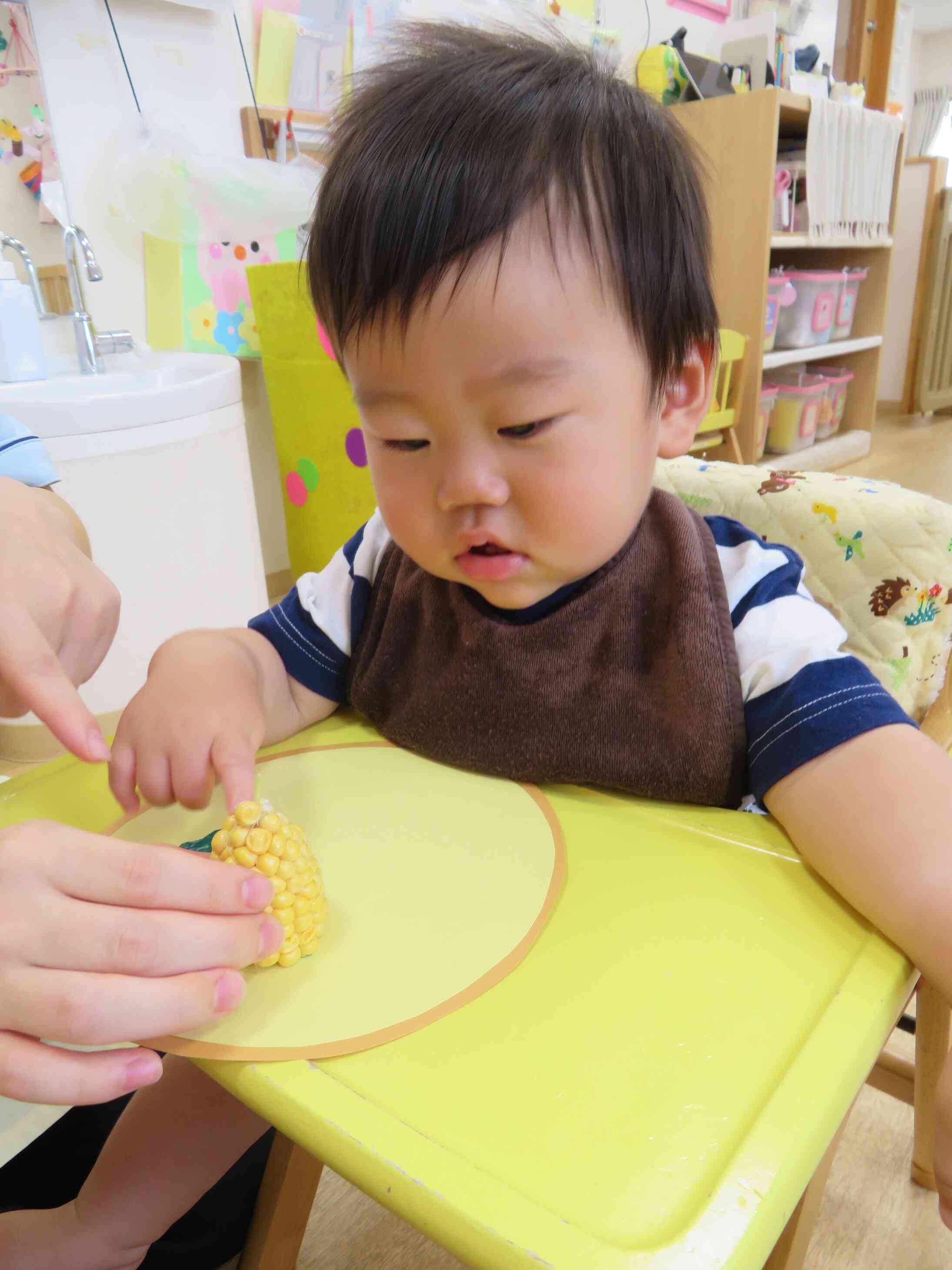 ツンツン…お野菜の感触も楽しめた♥