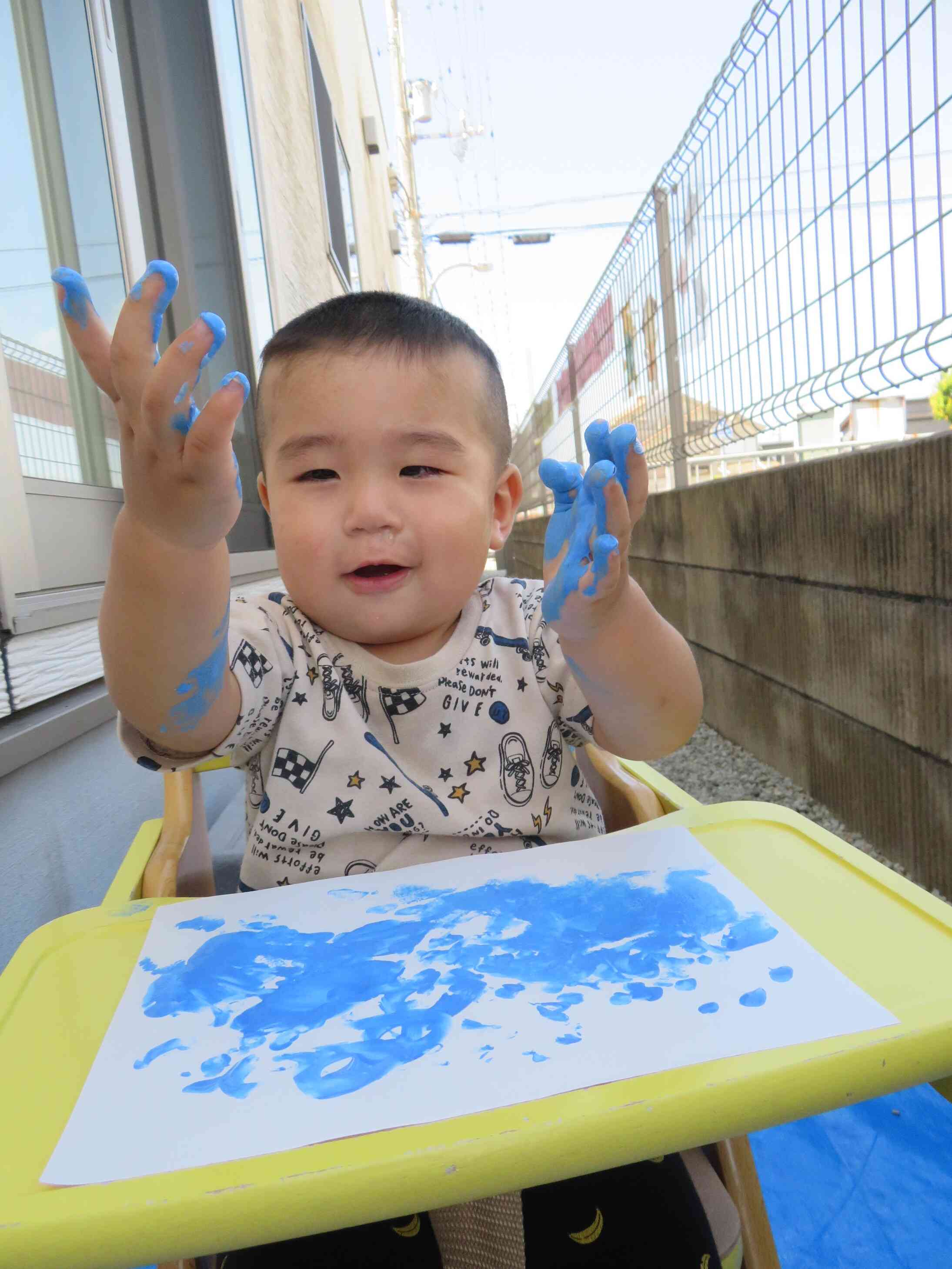 塗りたくり遊び☆inひよこ組