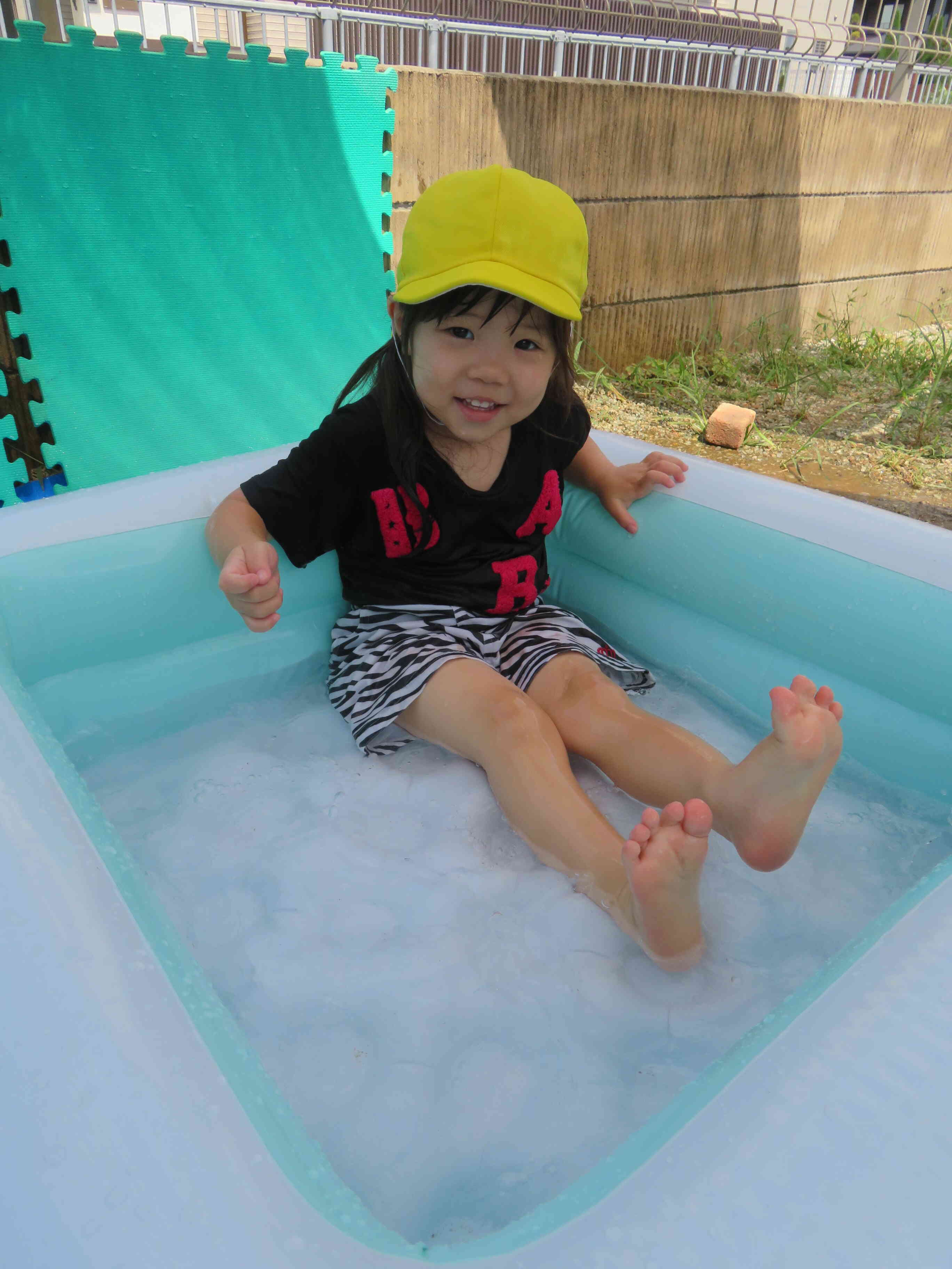8月最後の日★土曜日の水遊び
