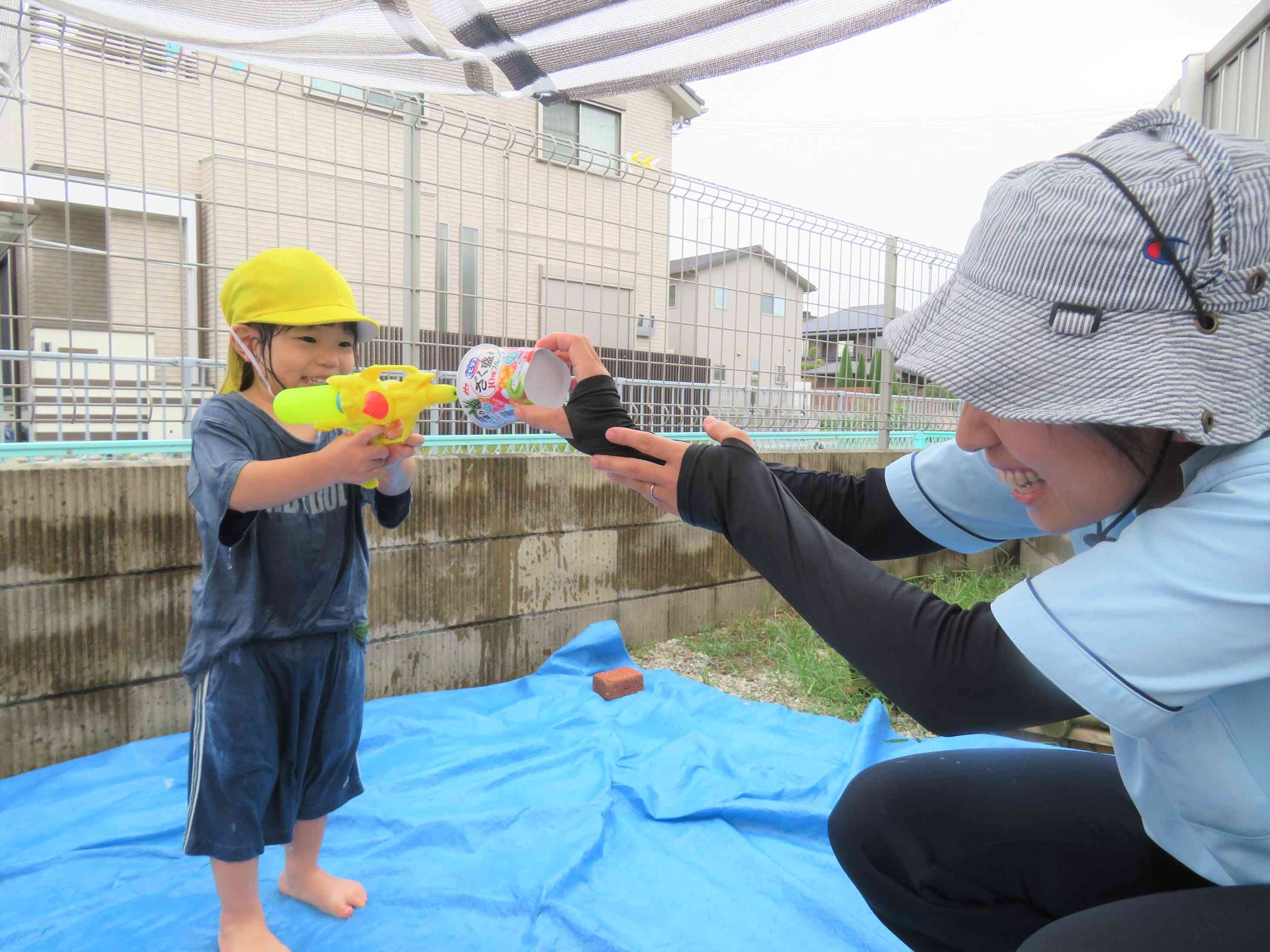 土曜日も元気にお水遊びだー☆