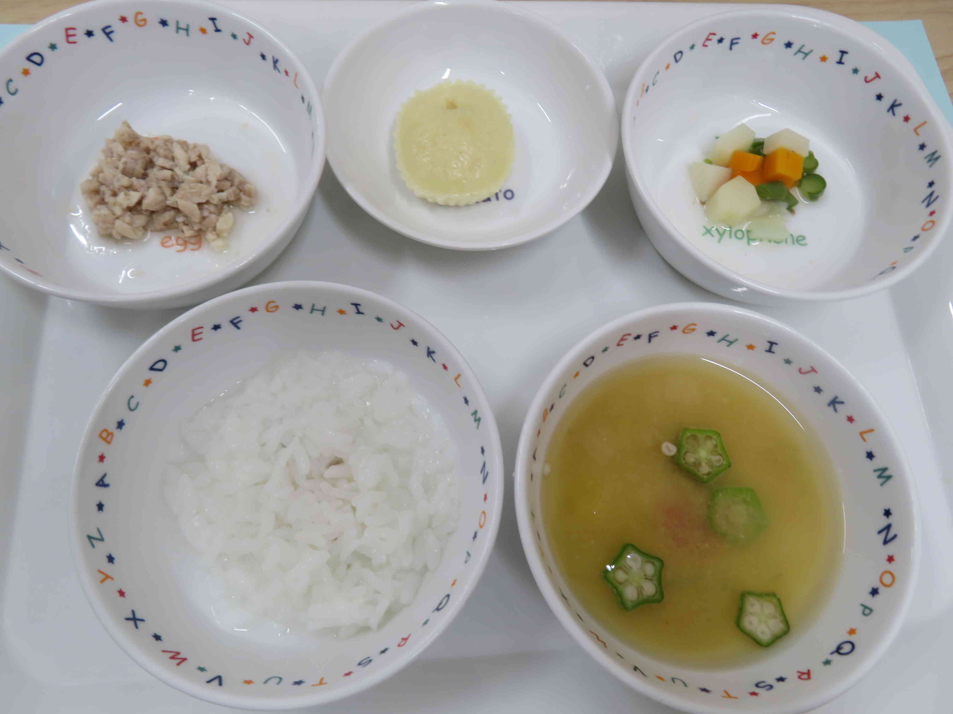 8月9日(土)　献立のご紹介　(後期食）