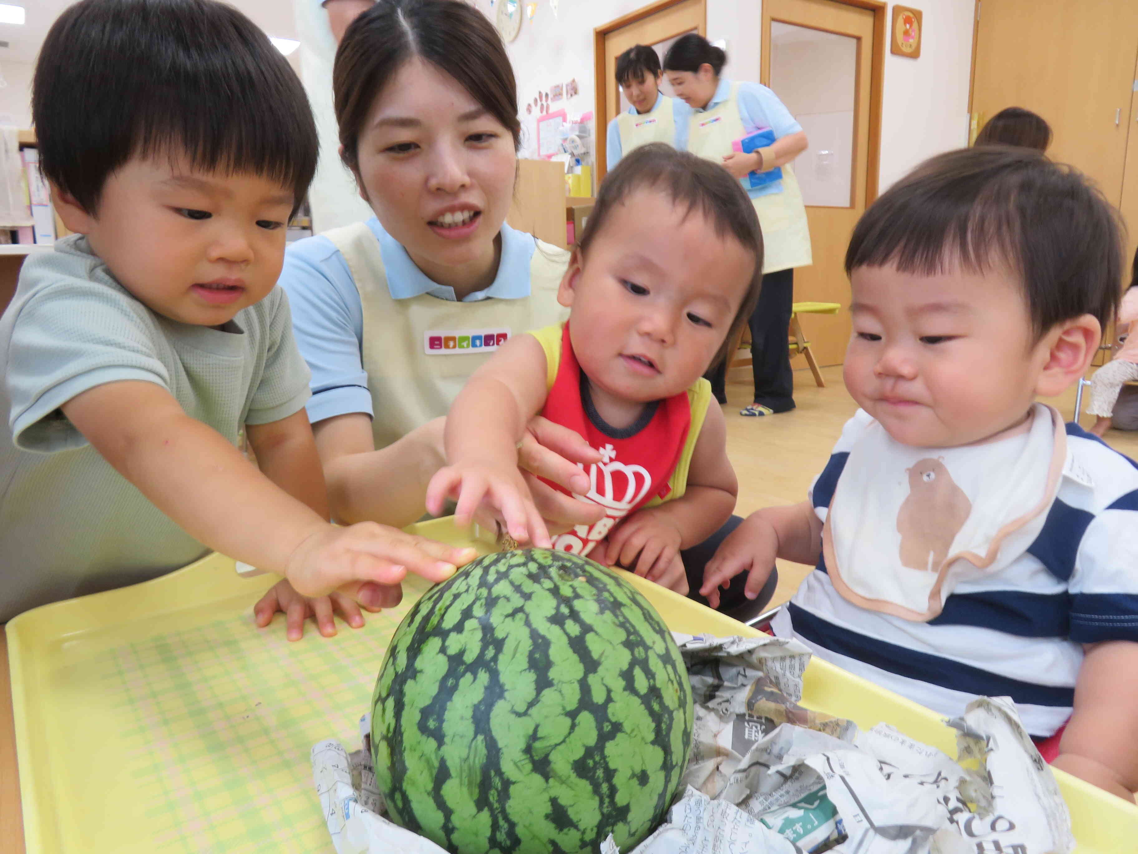 食育～すいか割りに挑戦！～