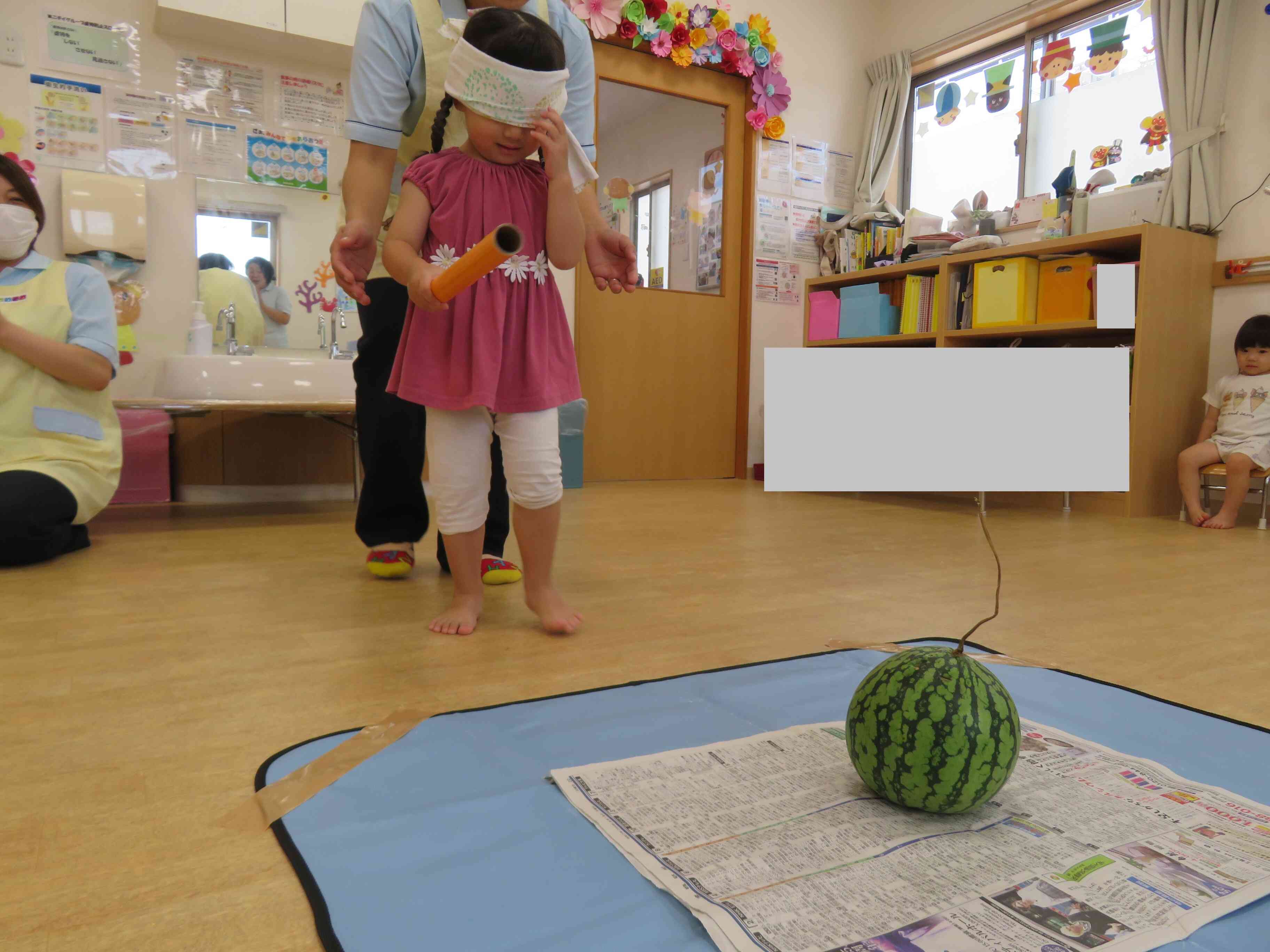 すいか割りに挑戦！