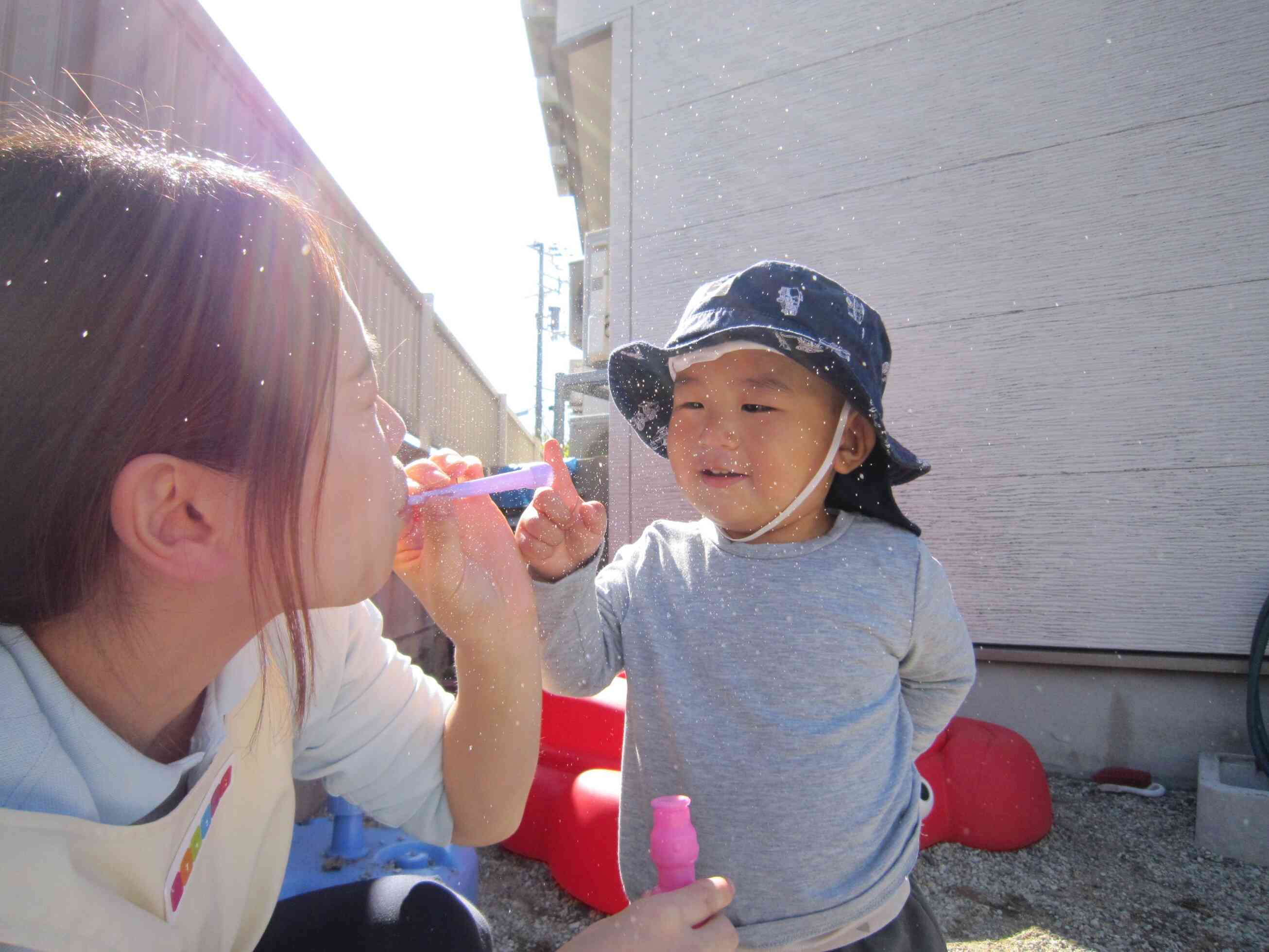 パチン！とはじけた！
