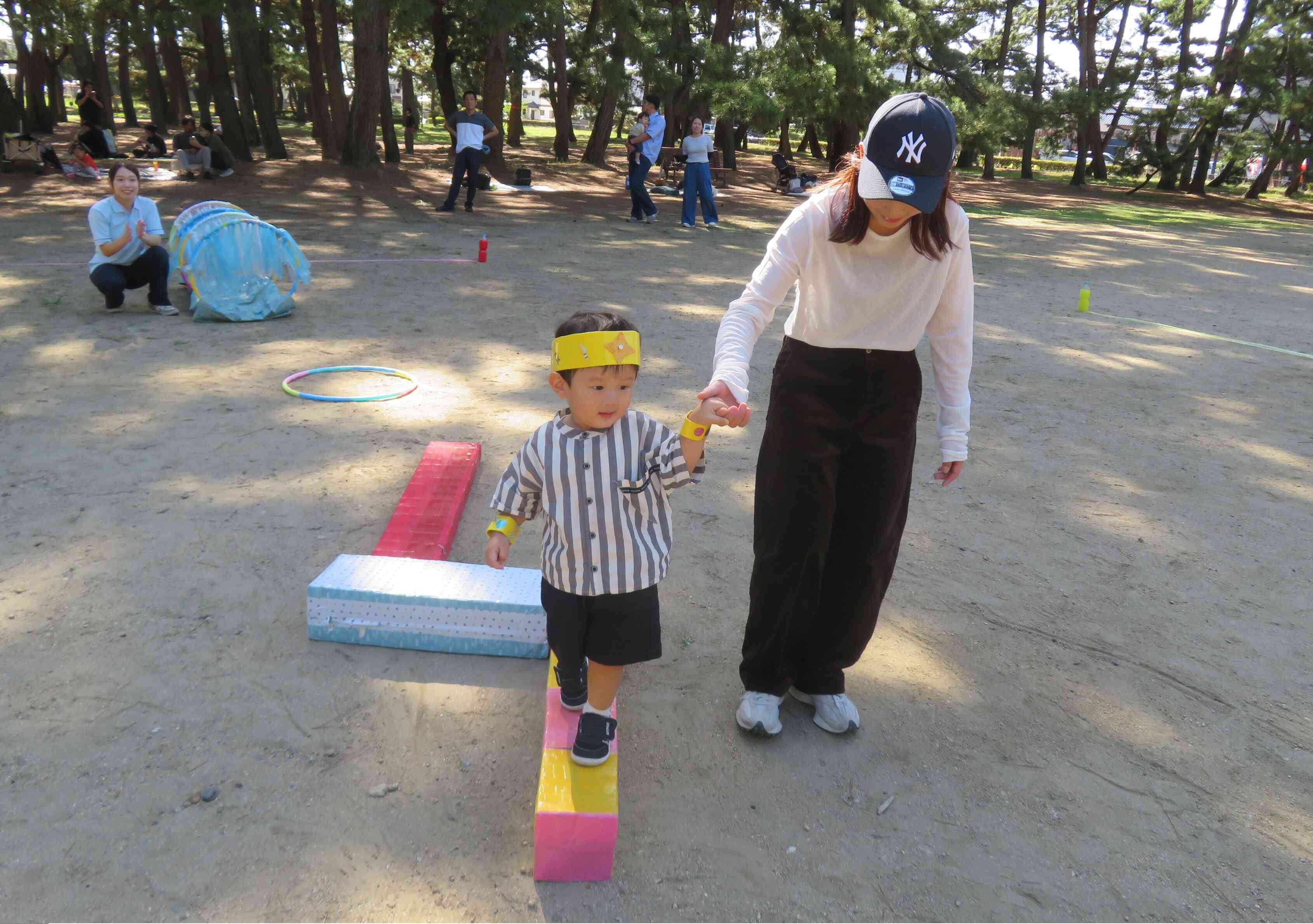 ちびっこ忍者、橋渡りの術～☆