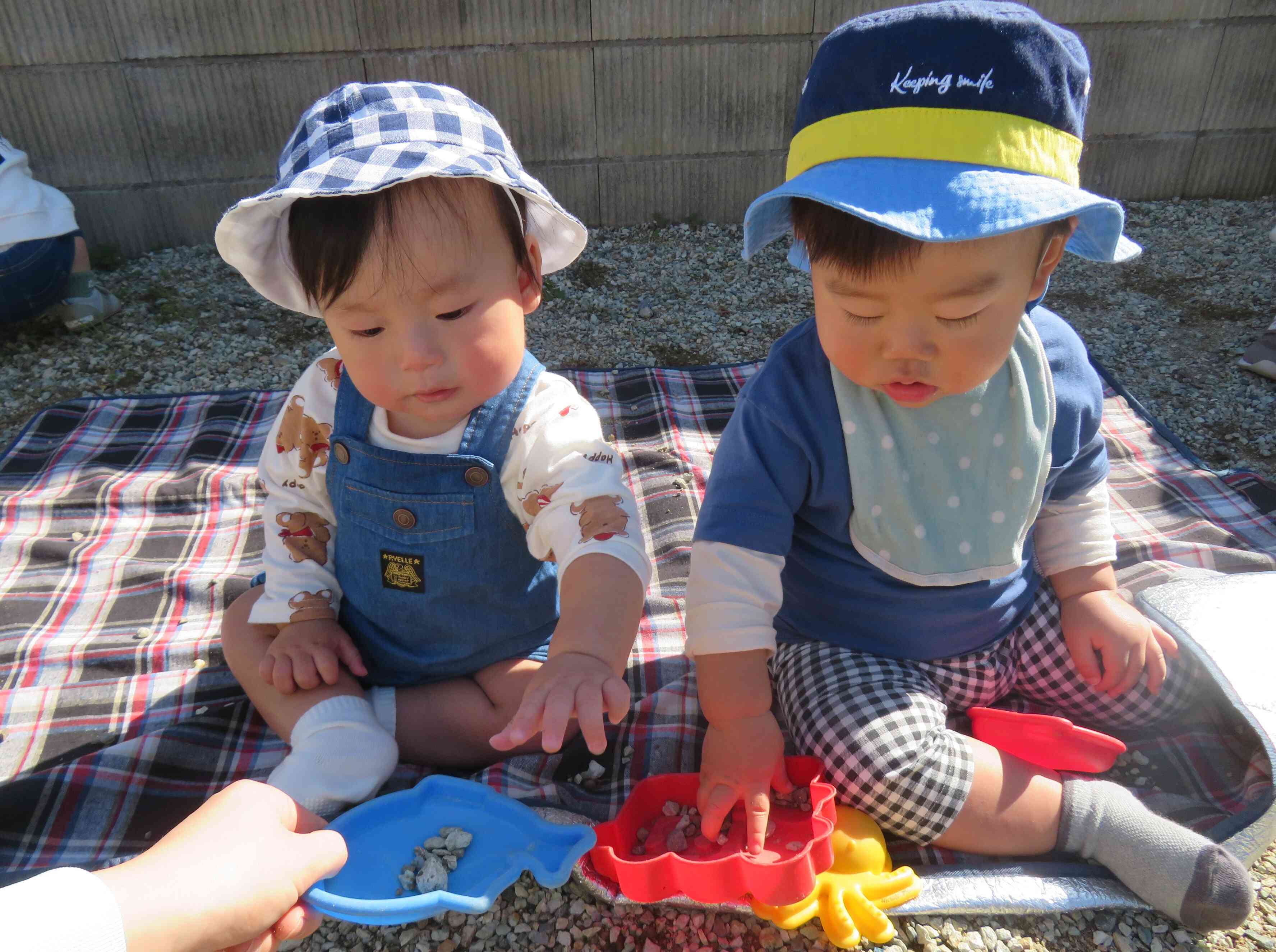 小石をポトン☆