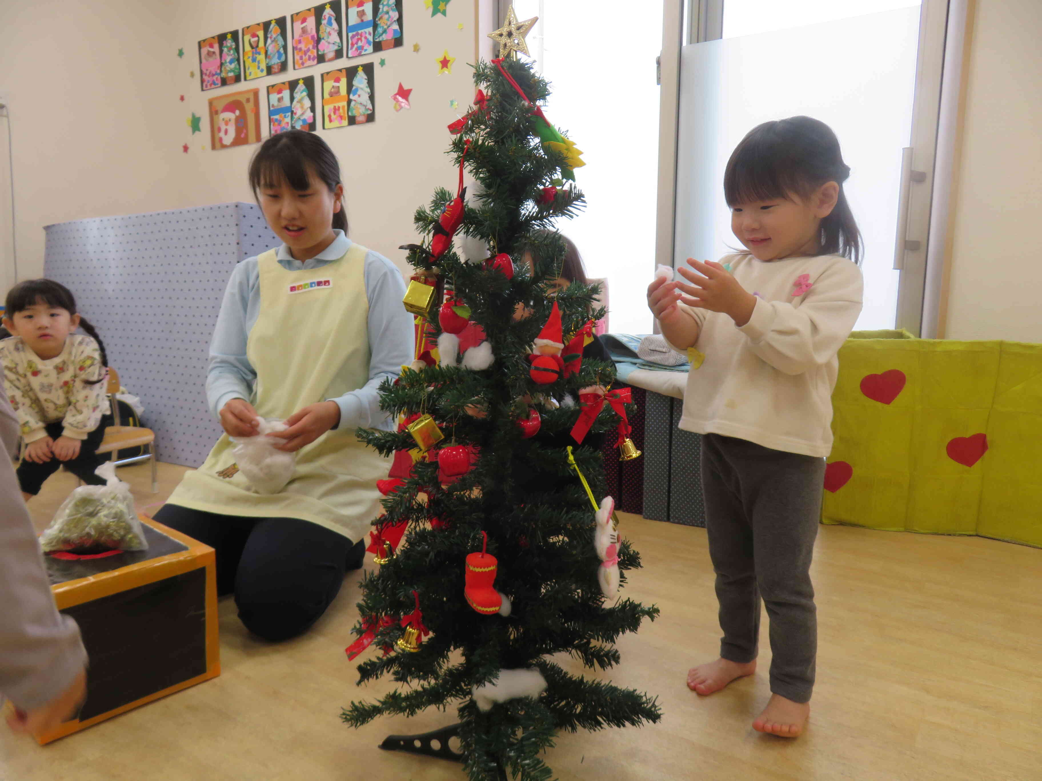 ふわふわのわた、ゆきみたい♡