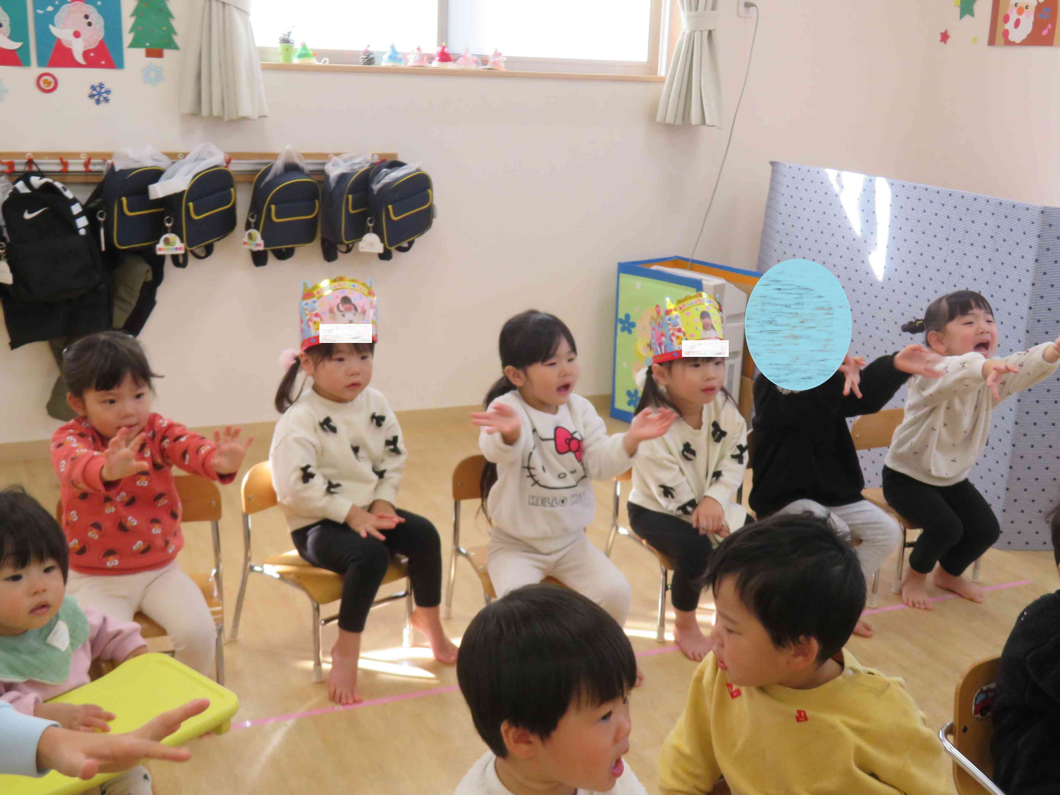 「メリークリスマス☆キラキラキラ～」と、魔法をかけました☆