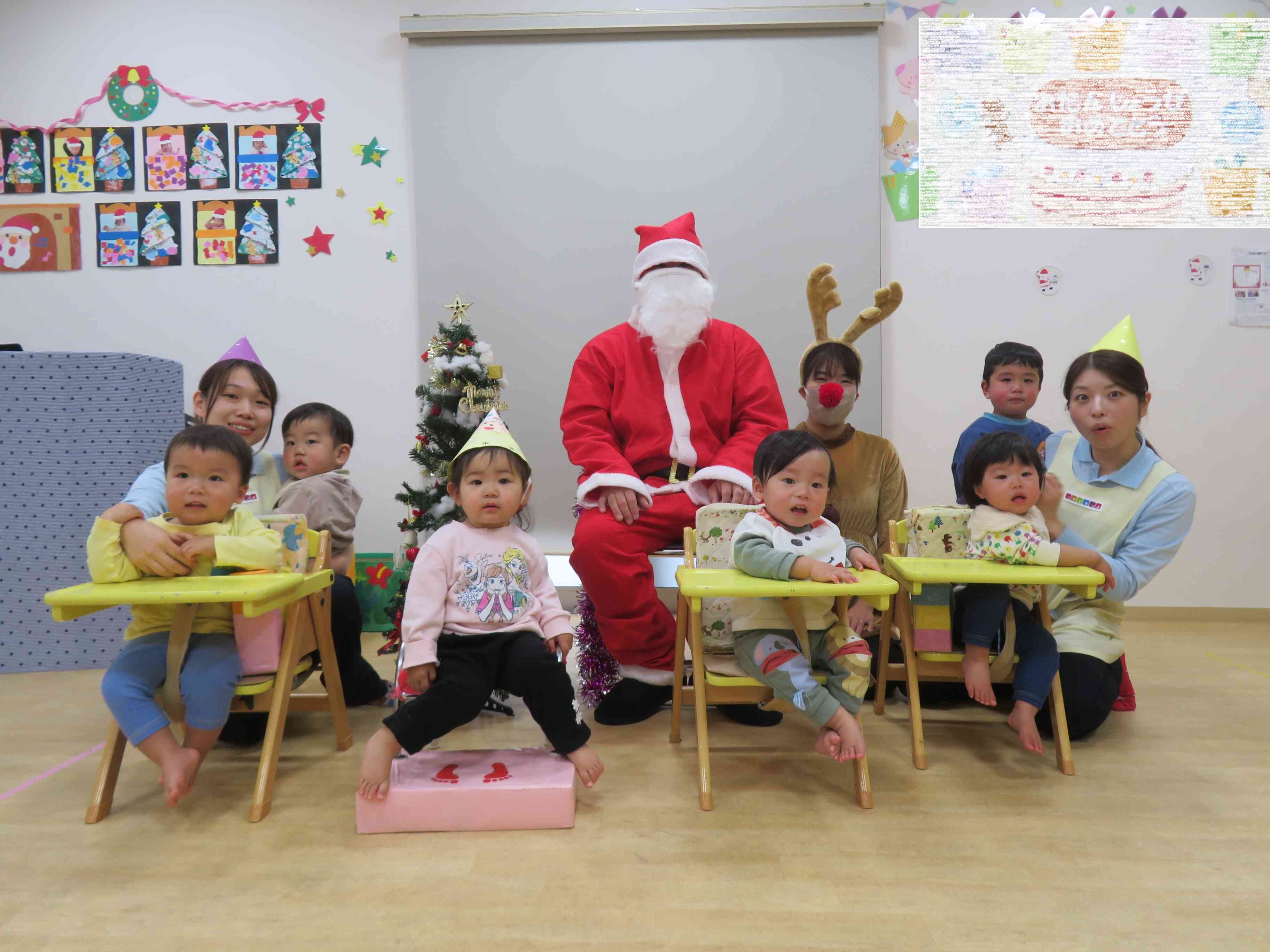 サンタさんとひよこ組さん♪