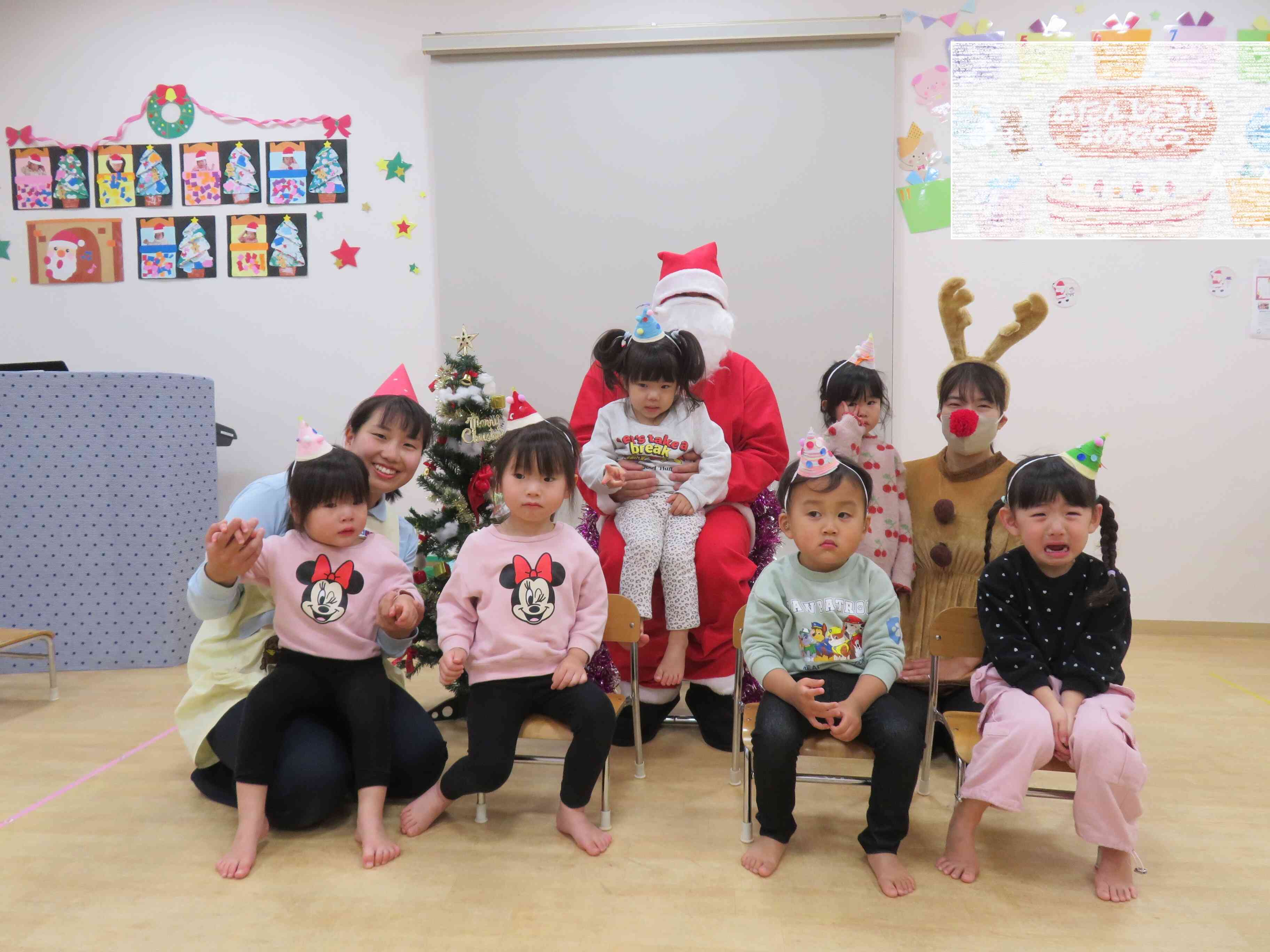 サンタさんとうさぎ組さん♡