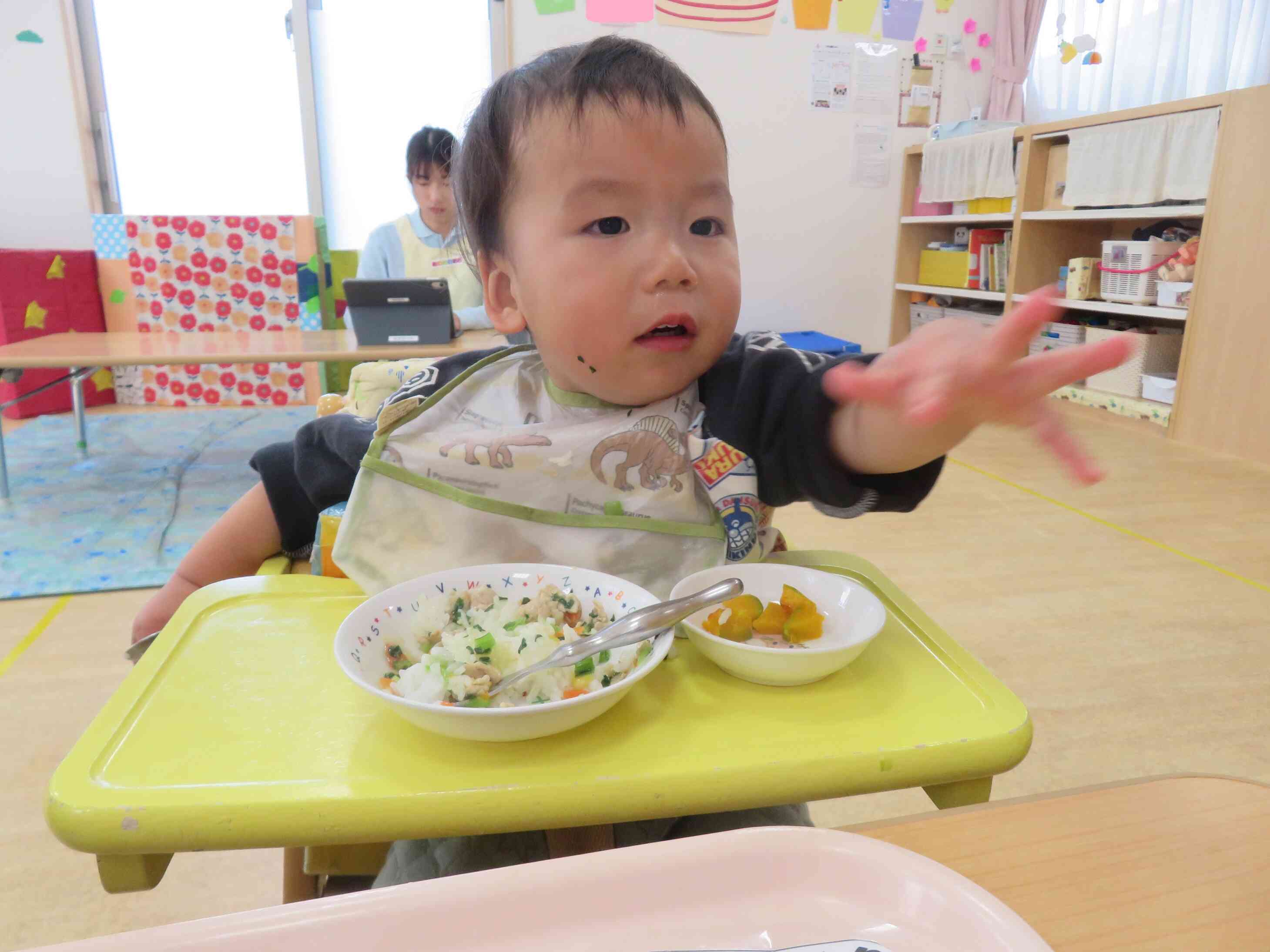 「バナナが食べたいのー！！」今日は丼ぶりだ♪