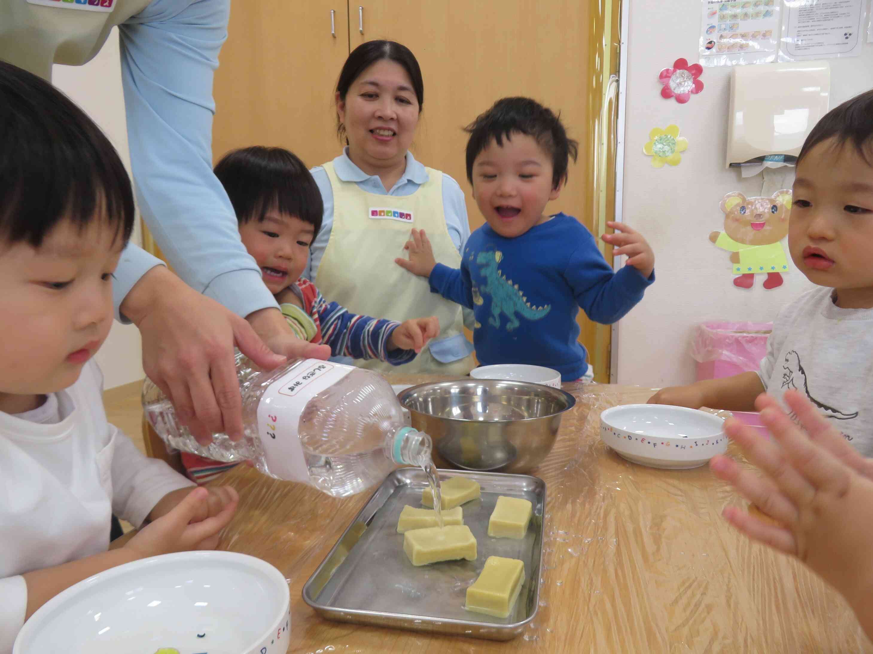 魔法の水をかけると…✨
