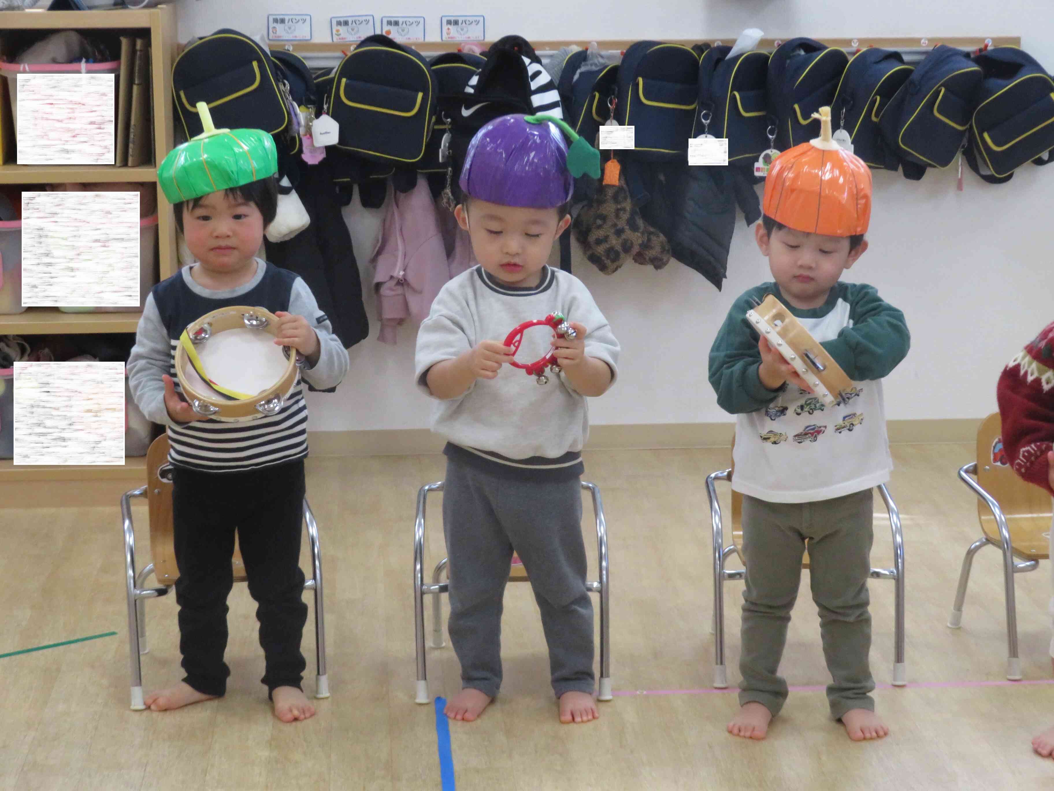 お野菜さんの楽器♪