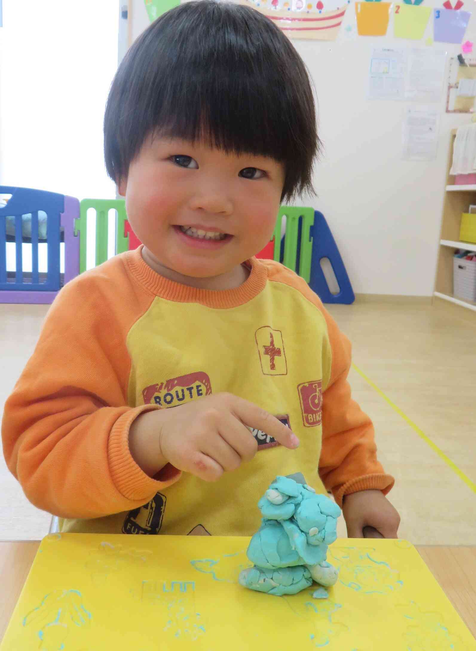 オブジェの完成です！「どお？すごいでしょ！」